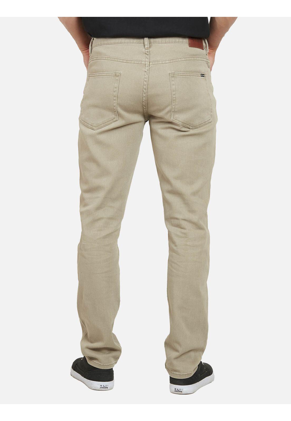 Pantalon 5N160 Hombre Khaki Maui and Sons-1