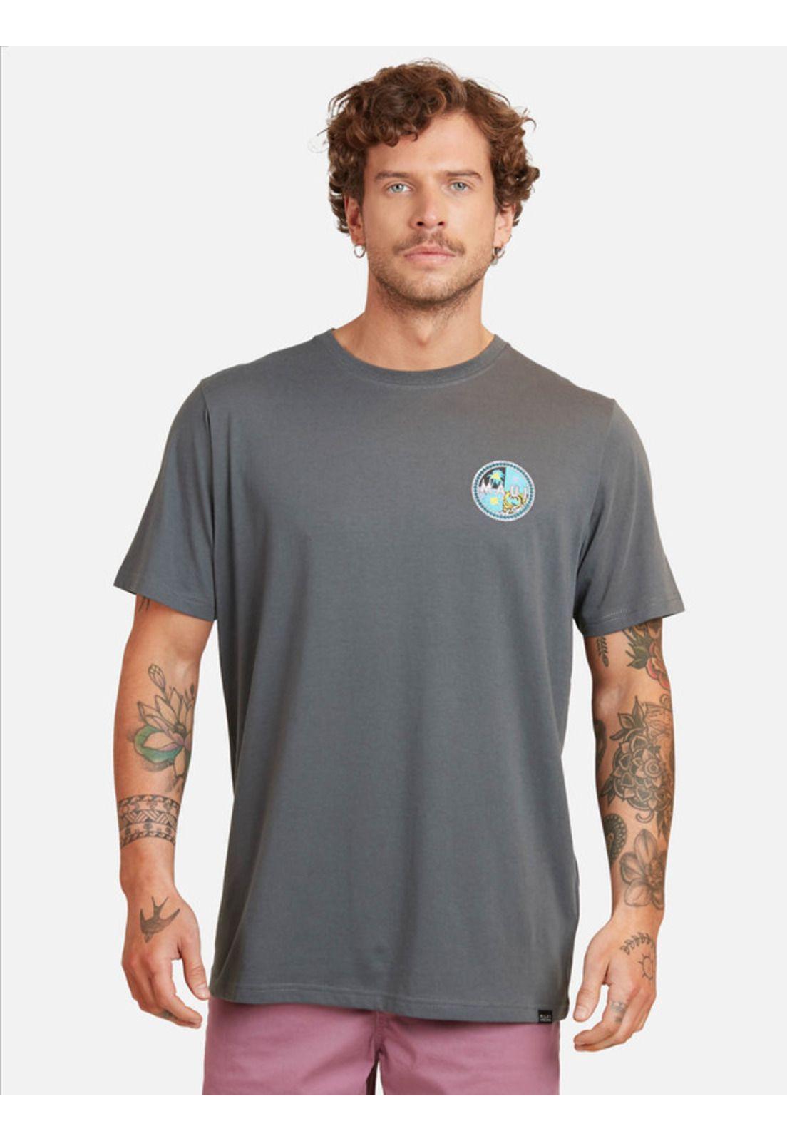 Polera Cookie 4 Wordl Ss Tee Hombre Gris Maui And Sons-0