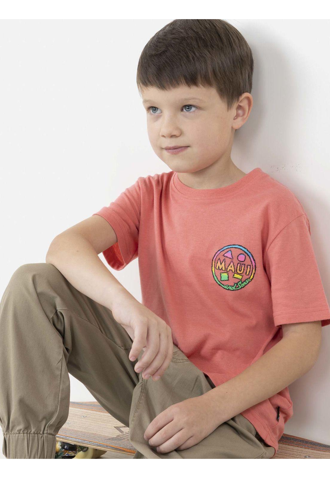 Polera ART COOKIE Niño Rosado Maui and Sons-3