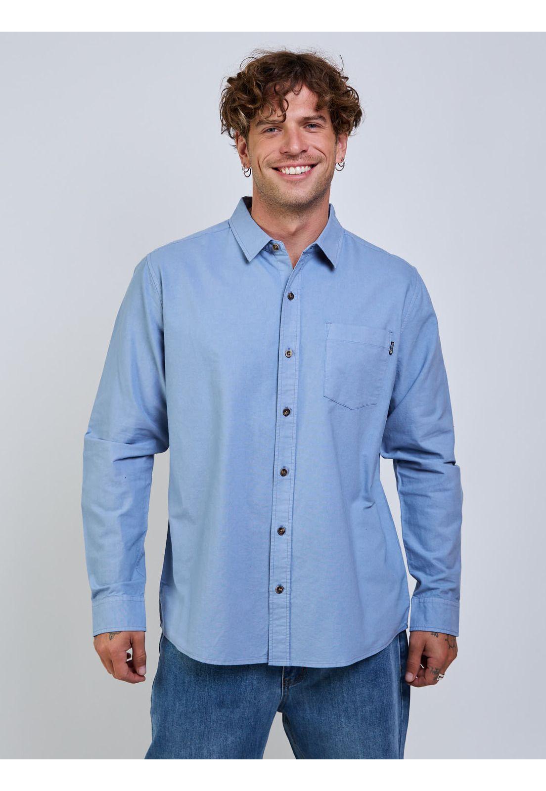 Camisa Groovy Celeste Hombre Maui And Sons-0