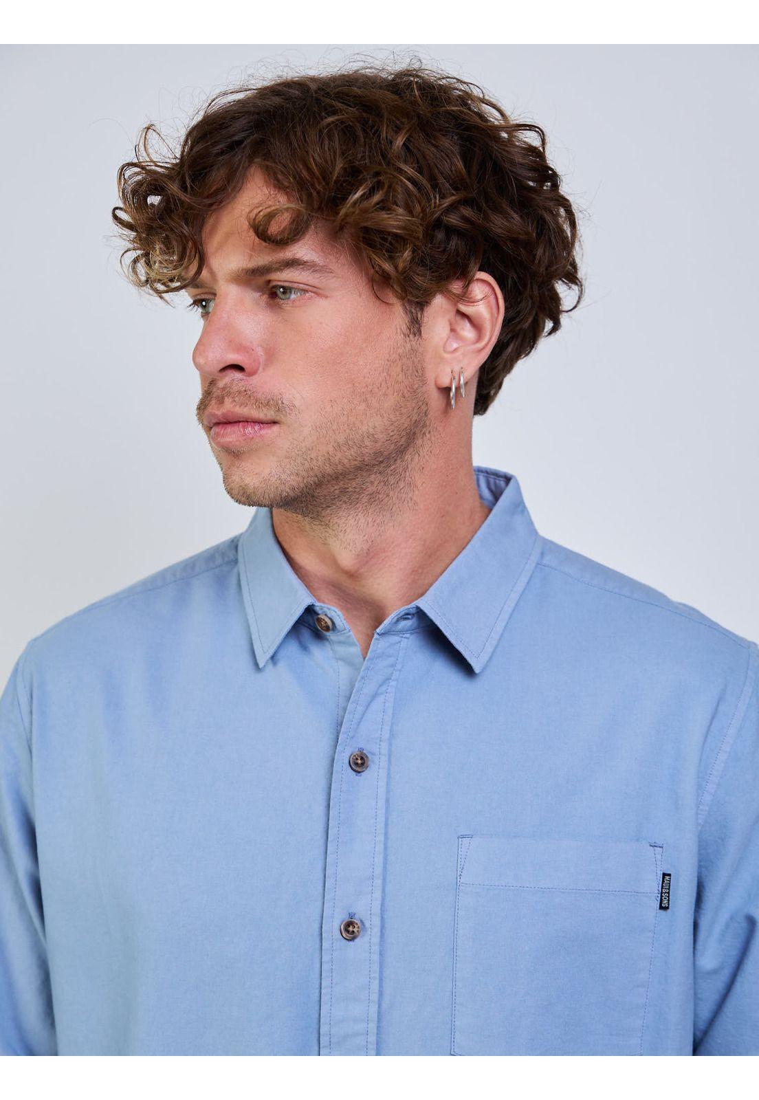 Camisa Groovy Celeste Hombre Maui And Sons-3