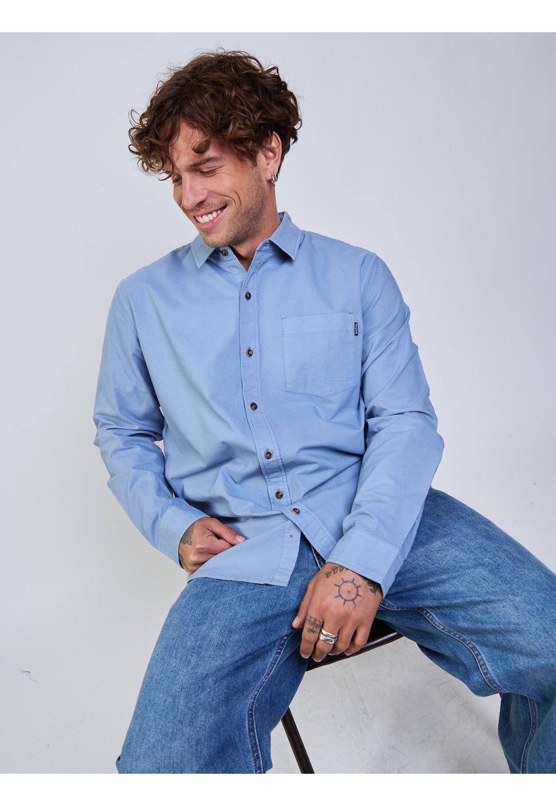 Camisa Groovy Celeste Hombre Maui And Sons-6