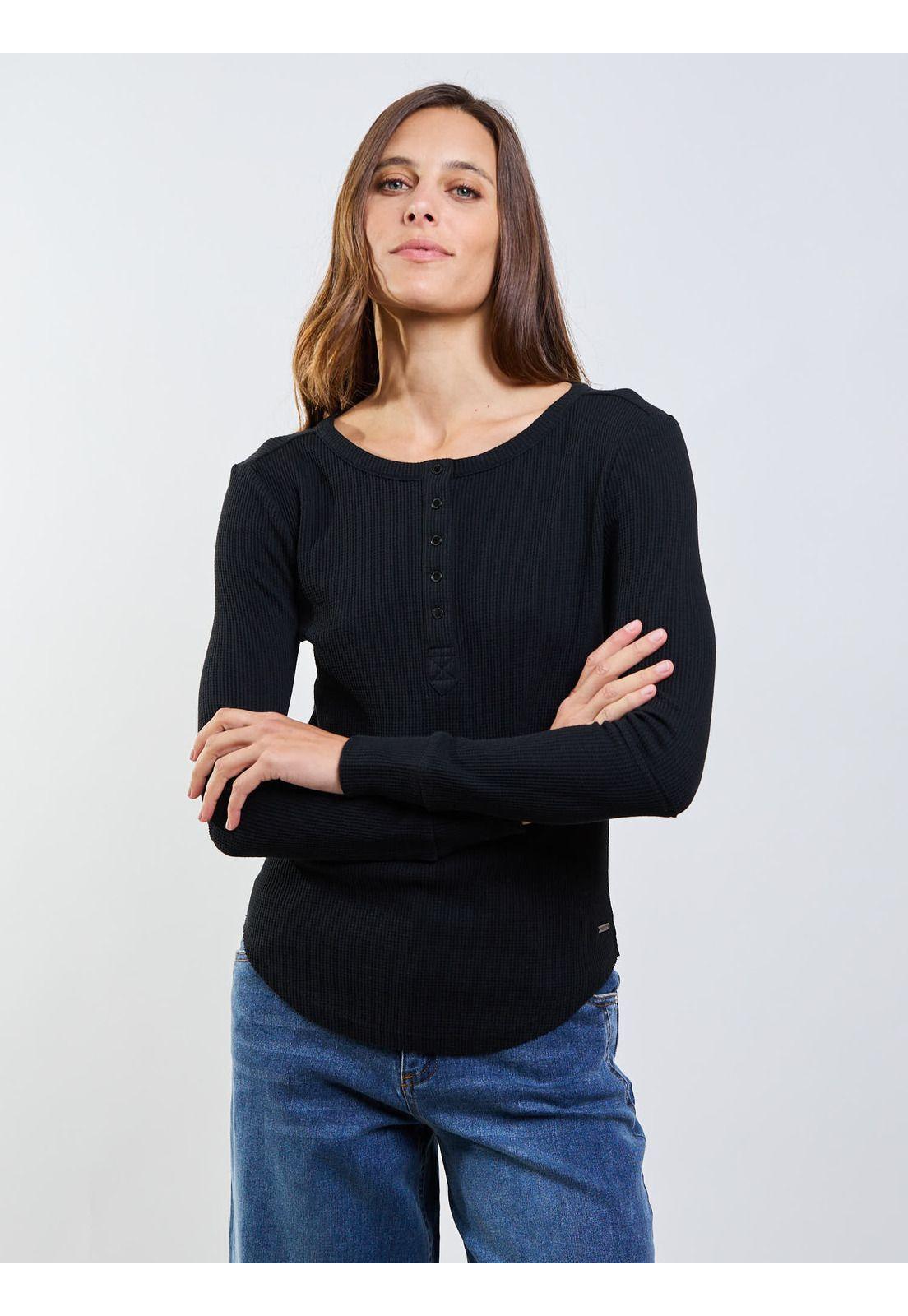 Polera ML Sicilia Negro Mujer Maui And Sons-0