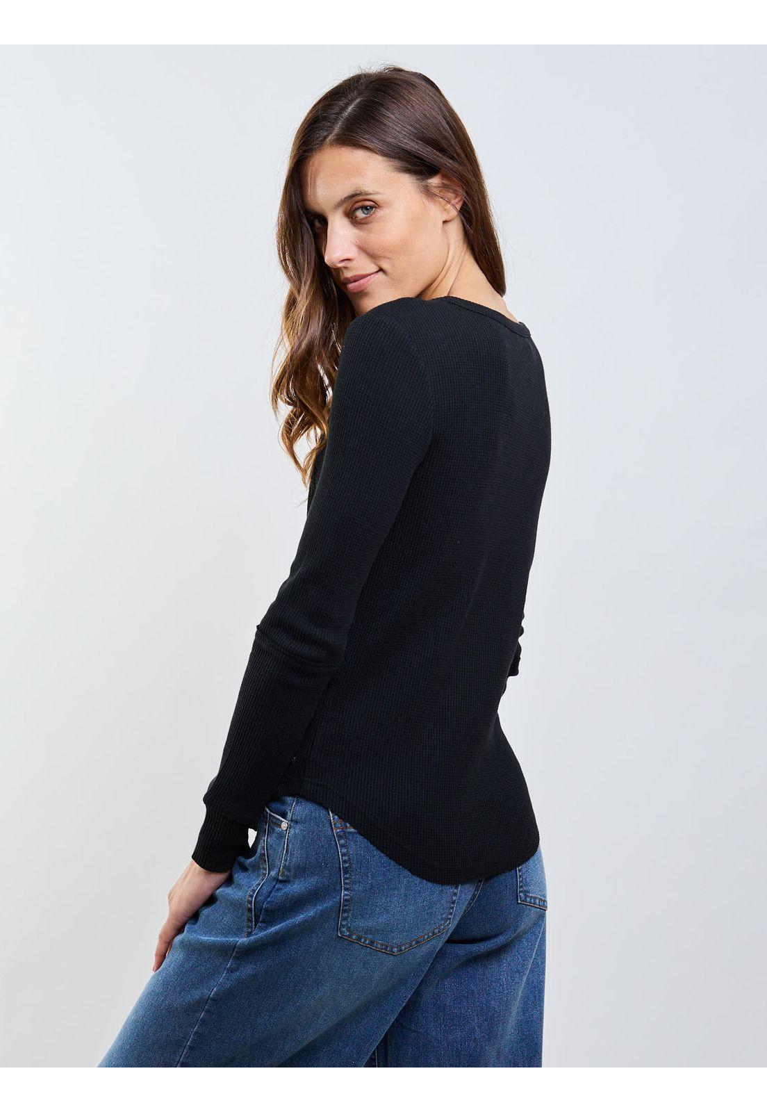 Polera ML Sicilia Negro Mujer Maui And Sons-2