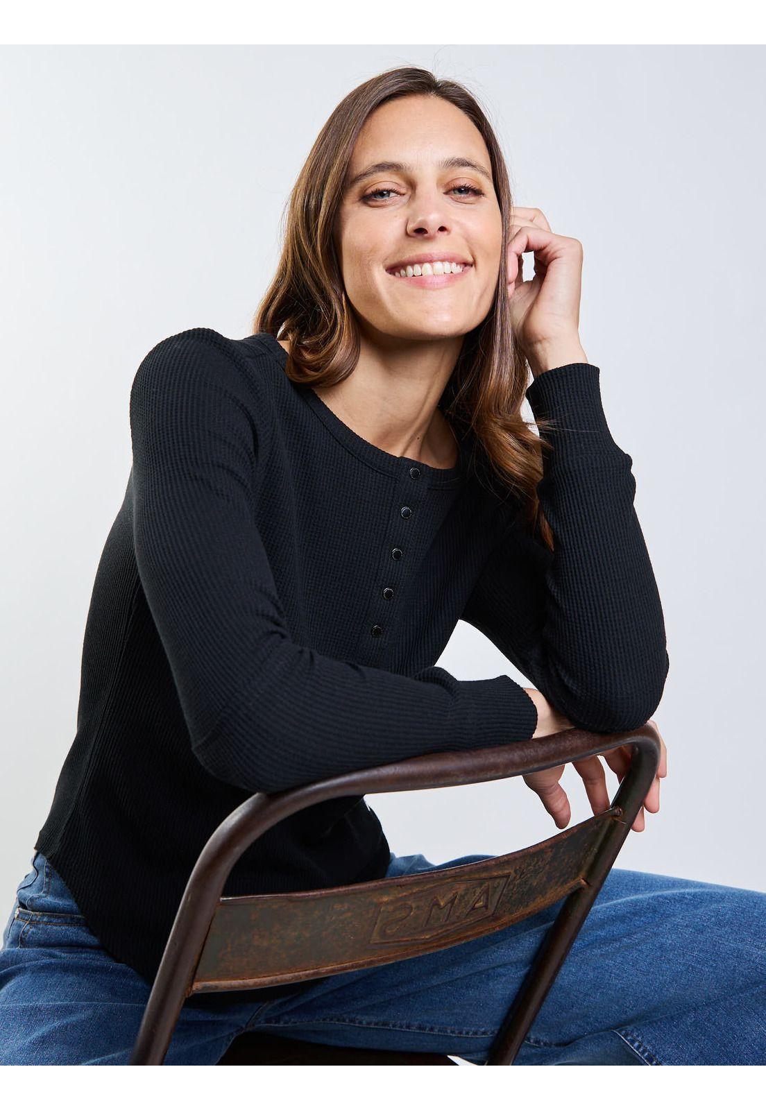 Polera ML Sicilia Negro Mujer Maui And Sons-6