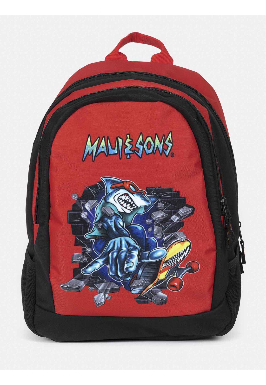 Mochila Escolar Niño 5AM215-KT22 Rojo Maui and Sons-0