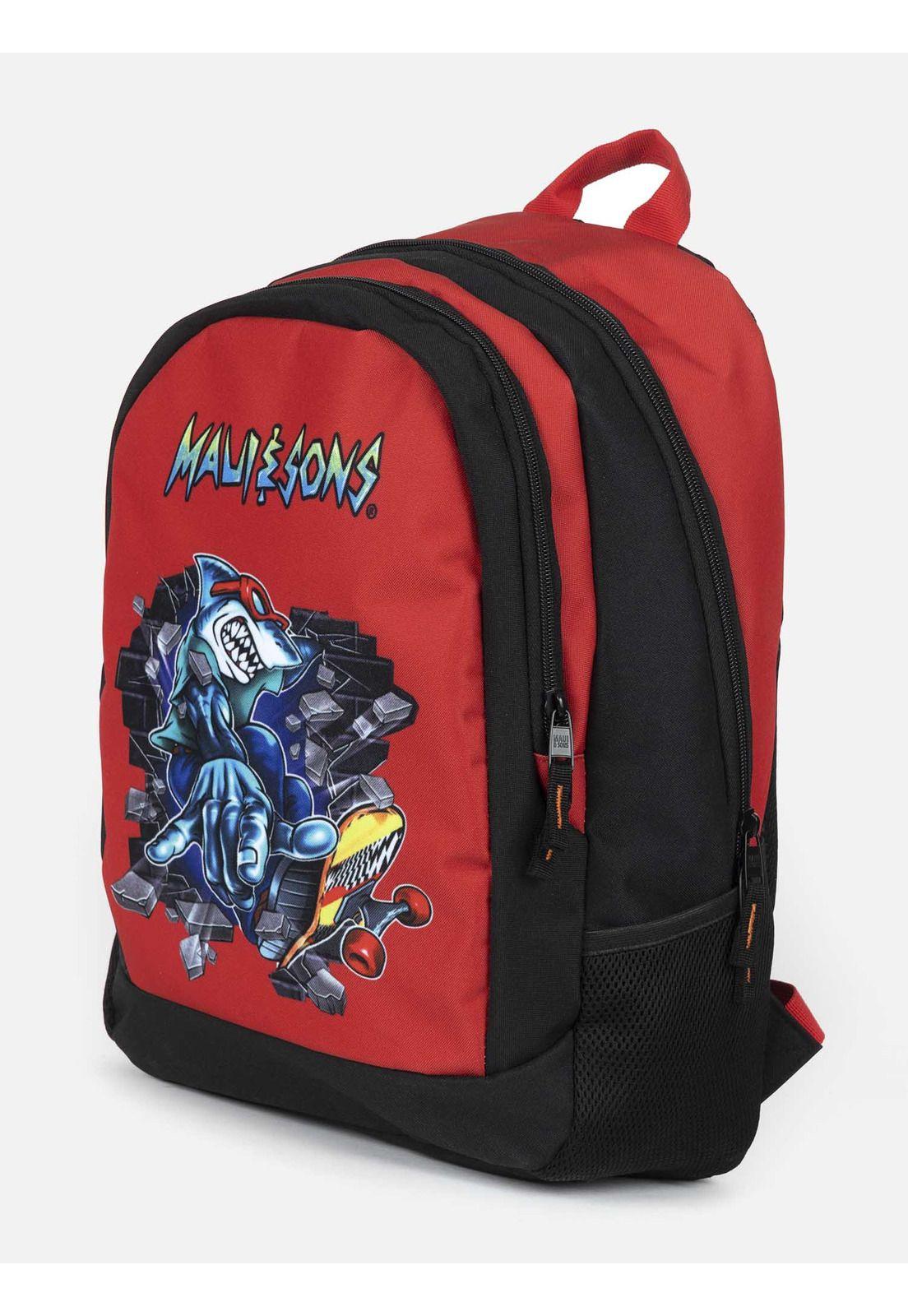 Mochila Escolar Niño 5AM215-KT22 Rojo Maui and Sons-3