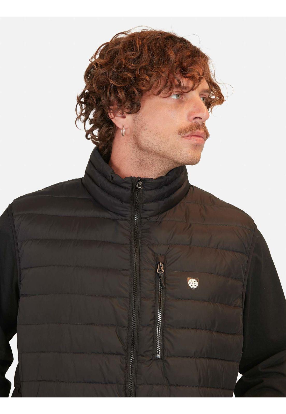 Parka Puffa Halawa Negro Hombre Maui And Sons-1