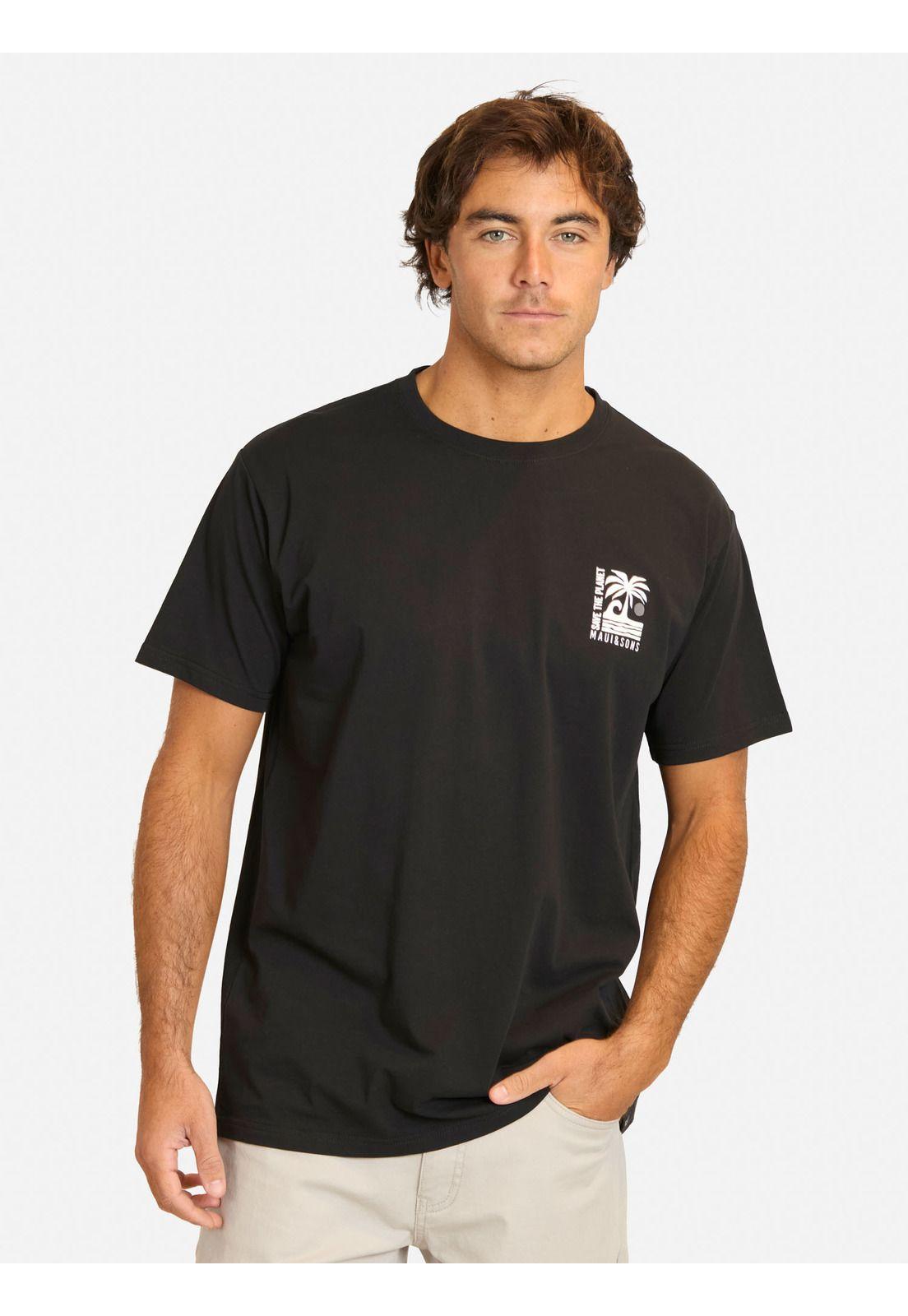 Polera MC Faruk Negro Hombre Maui And Sons-0