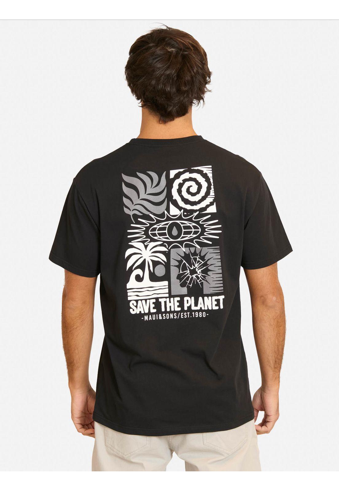 Polera MC Faruk Negro Hombre Maui And Sons-1