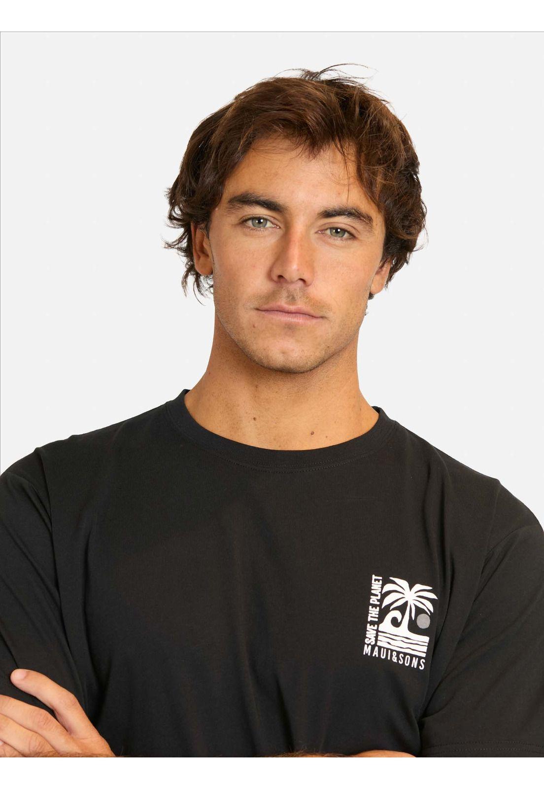 Polera MC Faruk Negro Hombre Maui And Sons-2