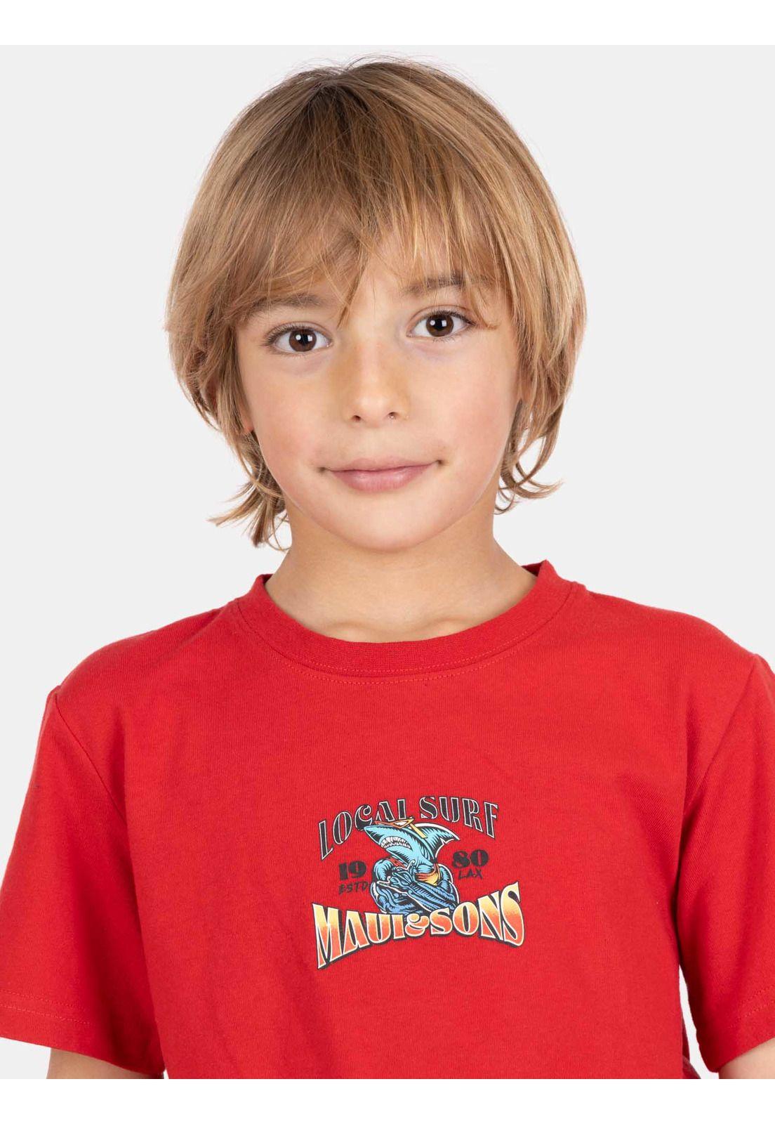 Polera MC Nautika Rojo Infantil Maui And Sons-2
