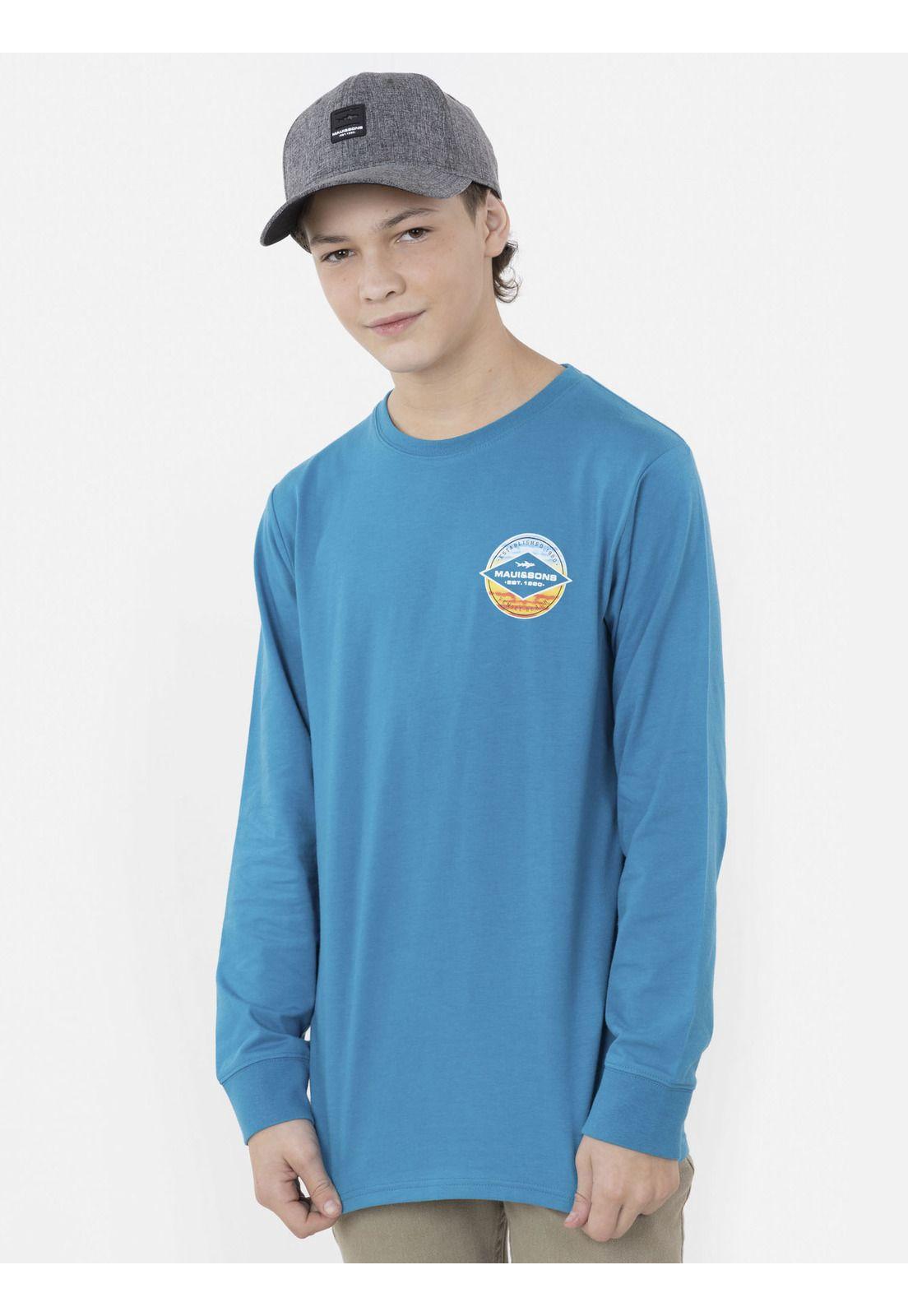 Polera SHIELD SUNSET Juvenil Azul Maui and Sons-0