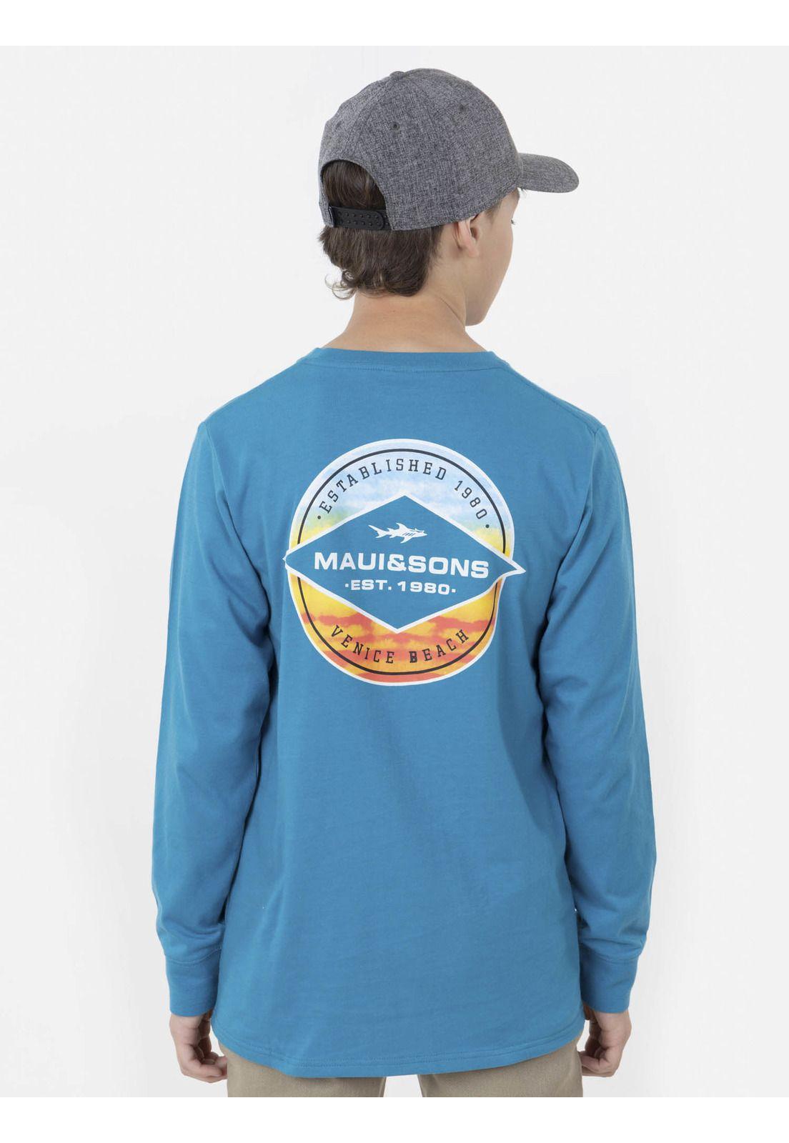 Polera SHIELD SUNSET Juvenil Azul Maui and Sons-1