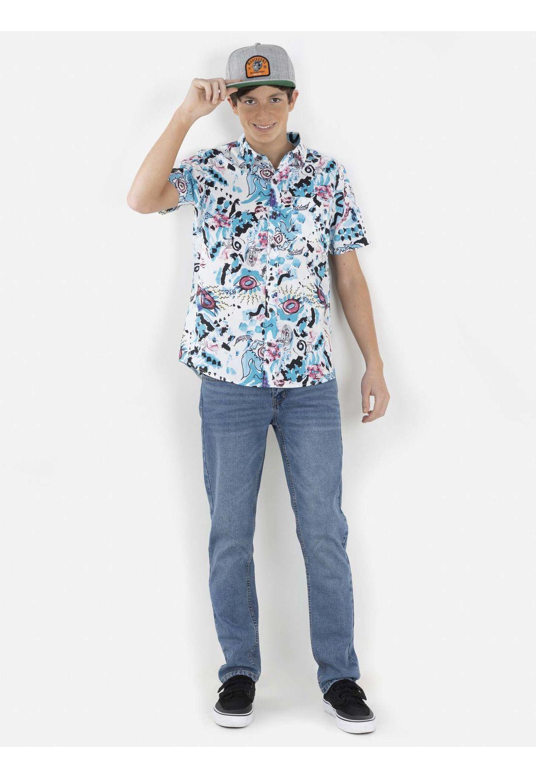 Camisa COLLAGE ART Juvenil Multicolor Maui and Sons-1