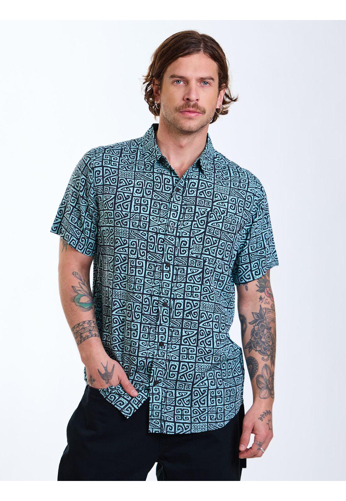 Camisa MC Kailo Multicolor Hombre Maui and Sons-0