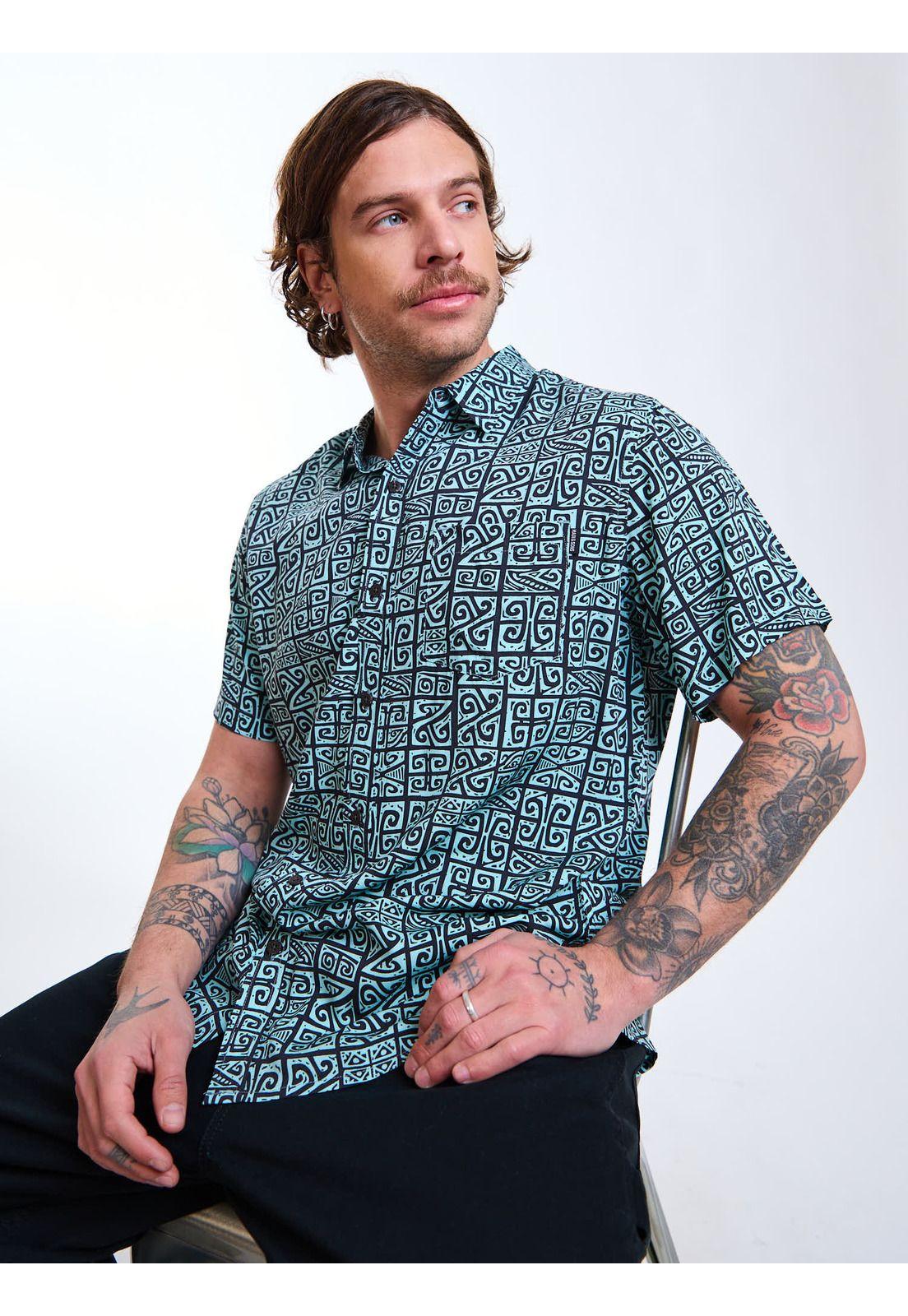 Camisa MC Kailo Multicolor Hombre Maui and Sons-6