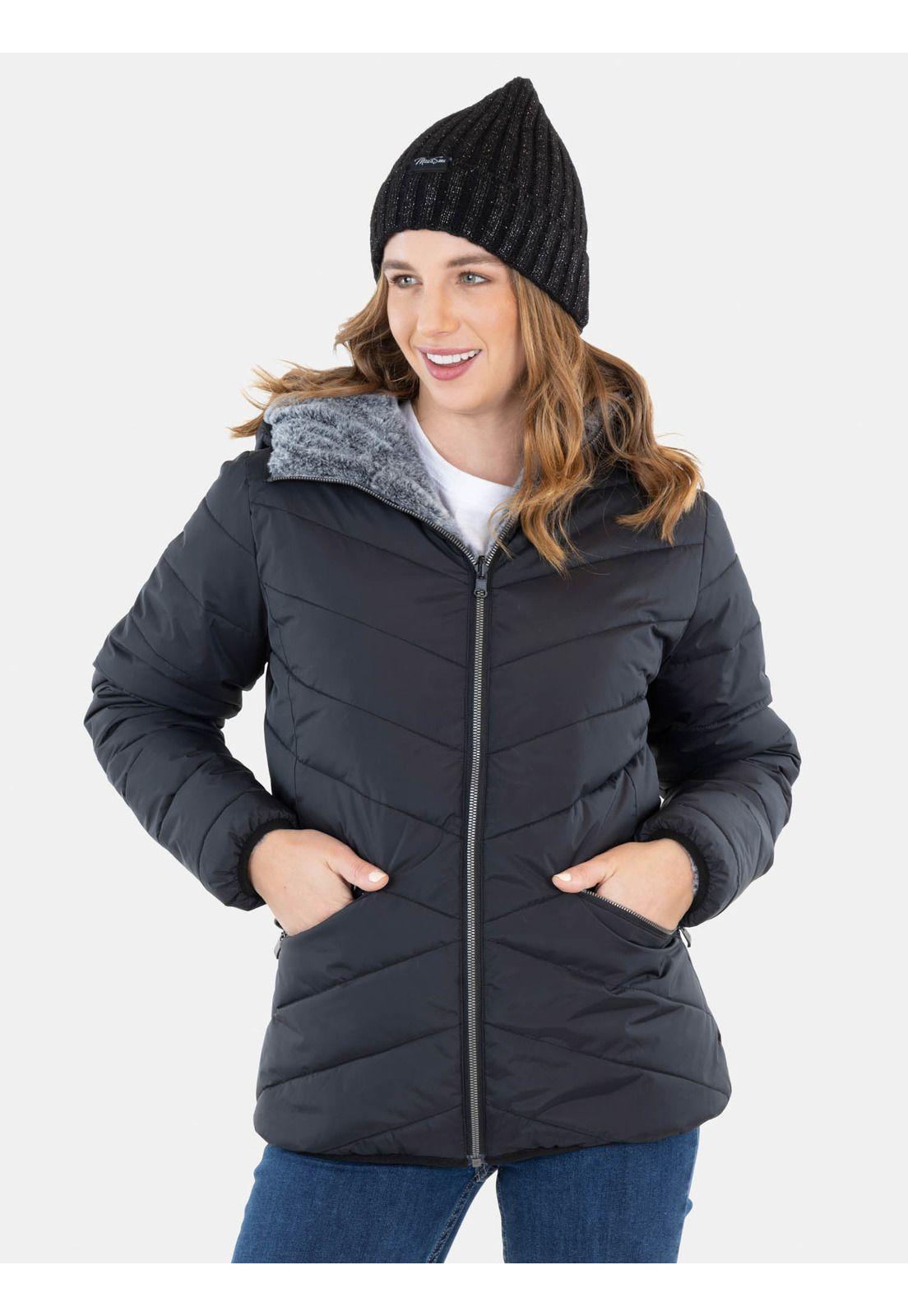 Parka Great Falls Negro Mujer Maui And Sons-0