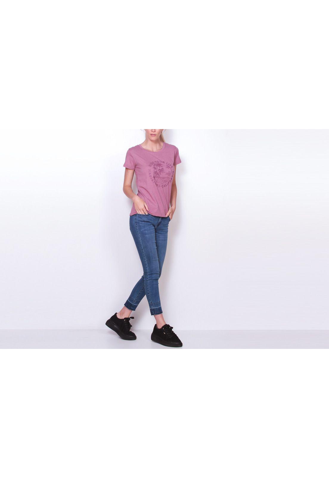 Polera M/C Mujer Rosado Maui and Sons 5P244-WI19-3