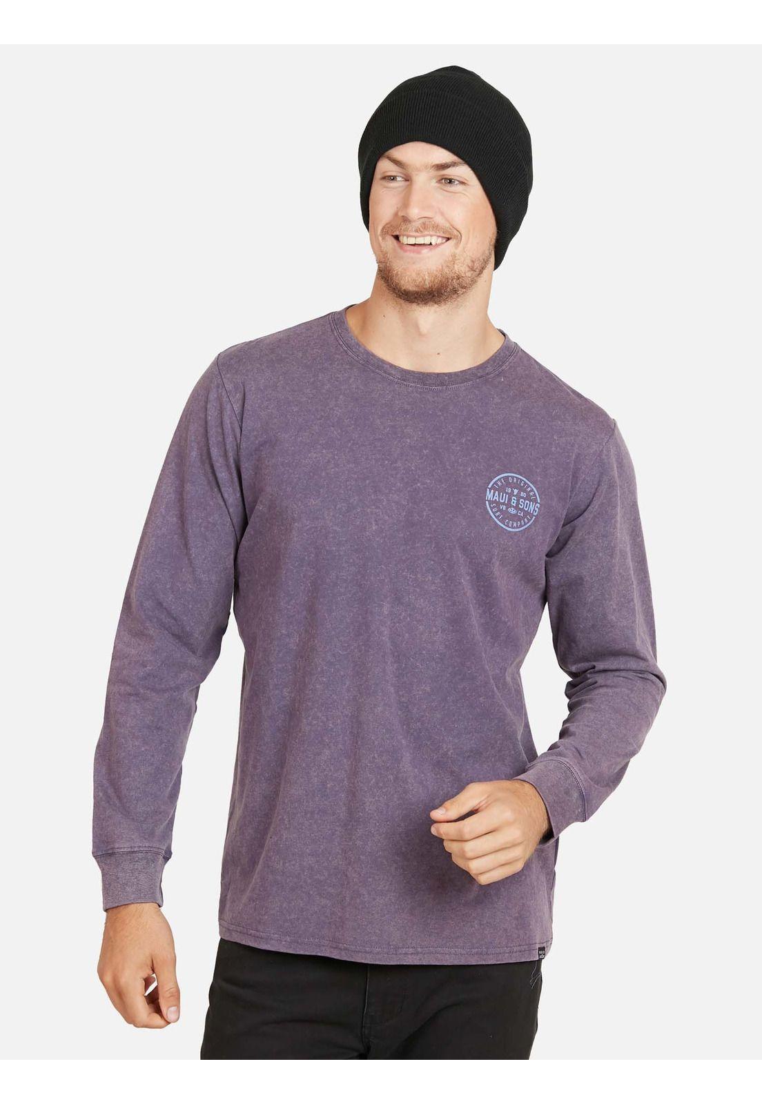 Polera VB. CA. Hombre Morado Maui & Sons-0