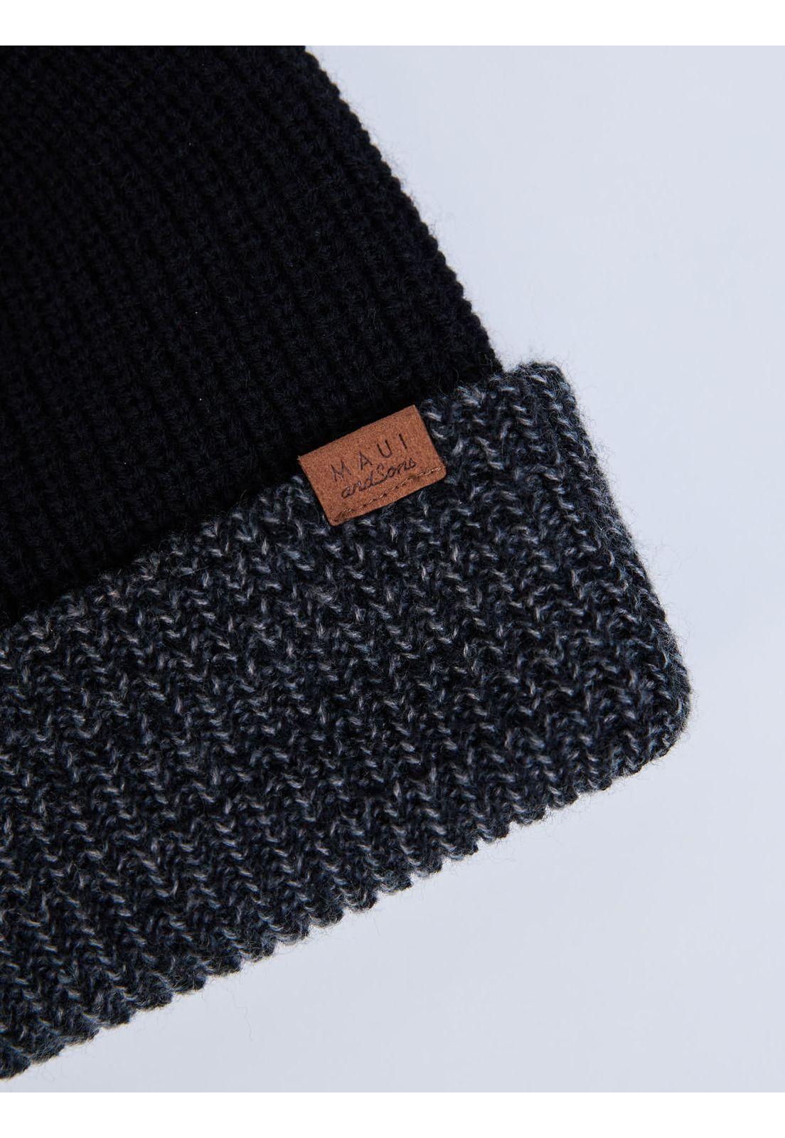 Gorro Mid Malu Negro Hombre Maui And Sons-5