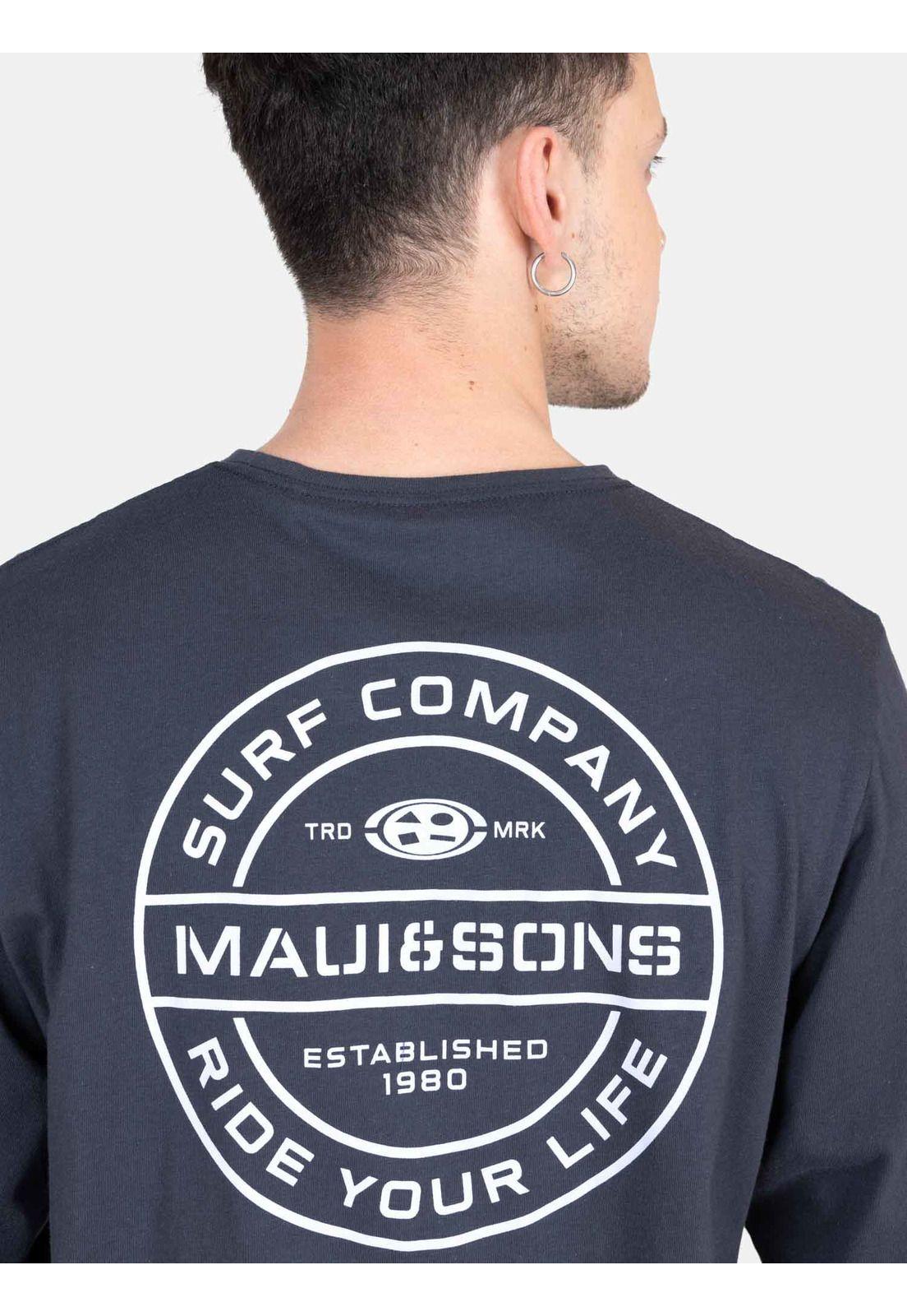 Polera ML Mystic Gris Hombre Maui And Sons-2