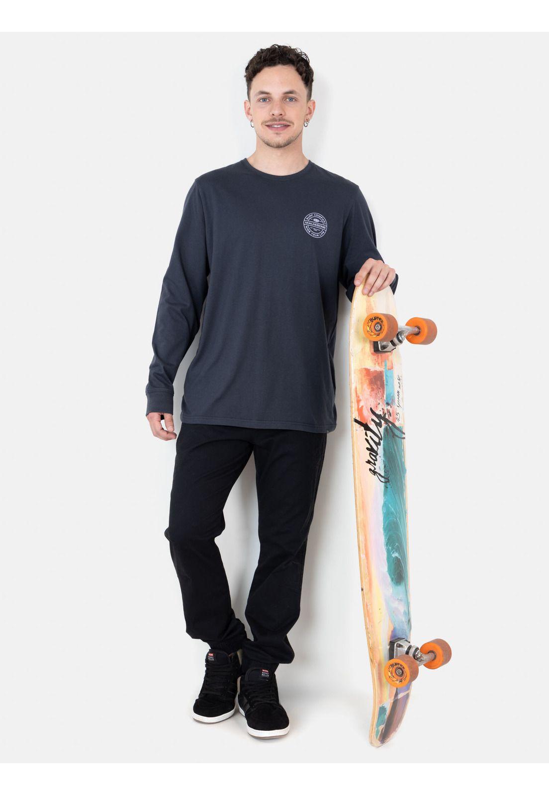 Polera ML Mystic Gris Hombre Maui And Sons-3