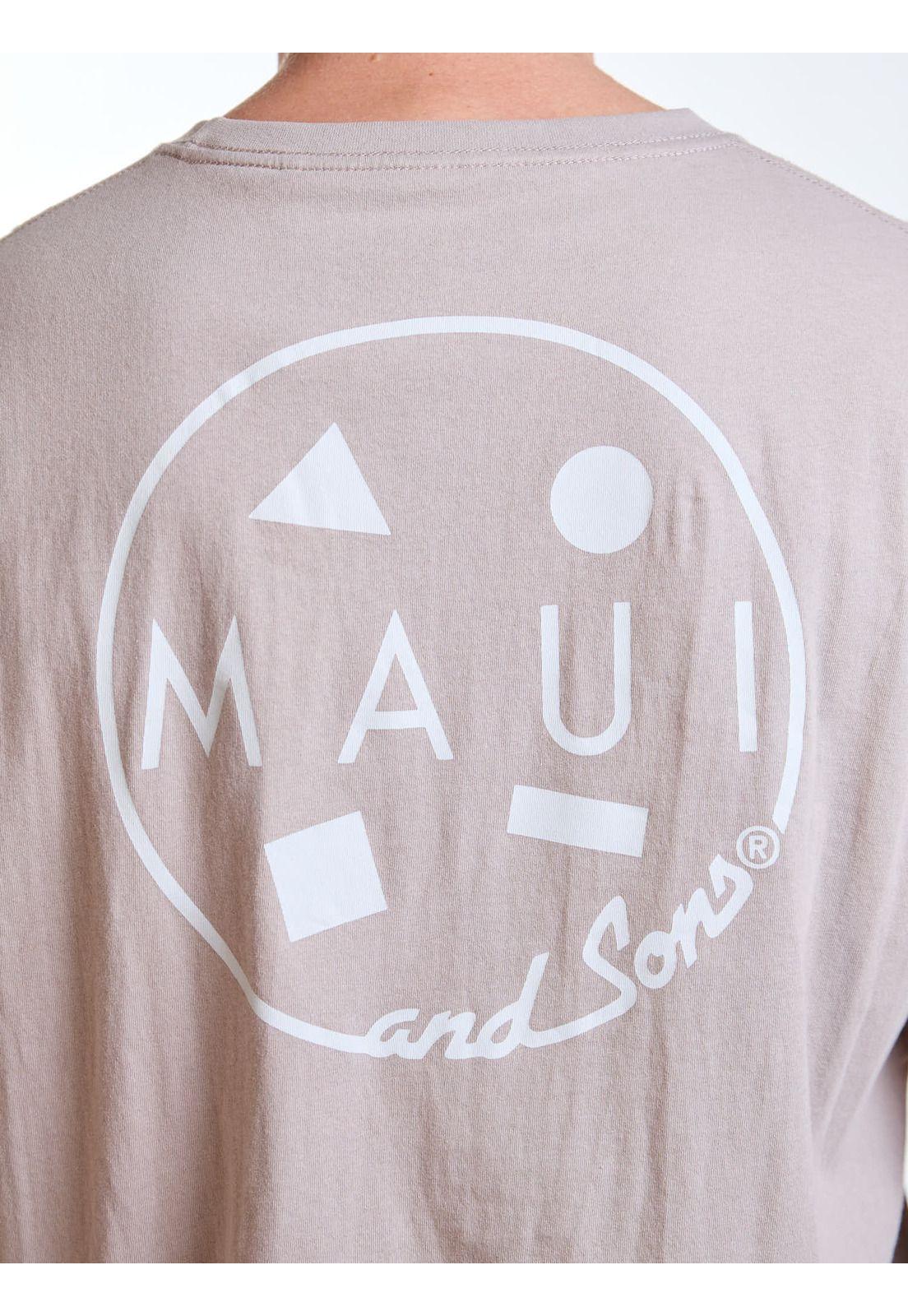 Polera MC Palms Beige Hombre Maui and Sons-3
