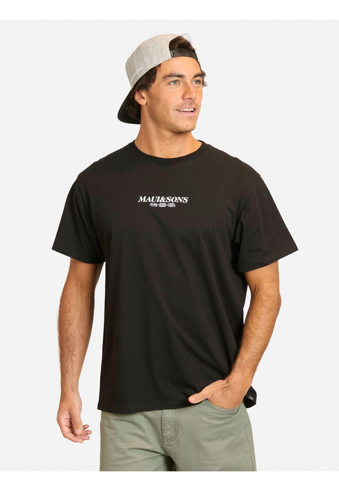 Polera MC Fufifo Negro Hombre Maui And Sons-0
