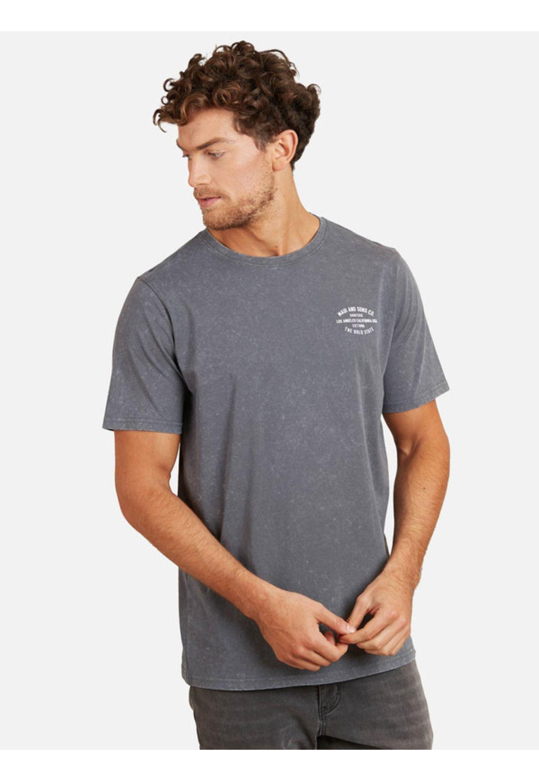 Polera Acid Century Sst Hombre Gris Maui And Sons-0
