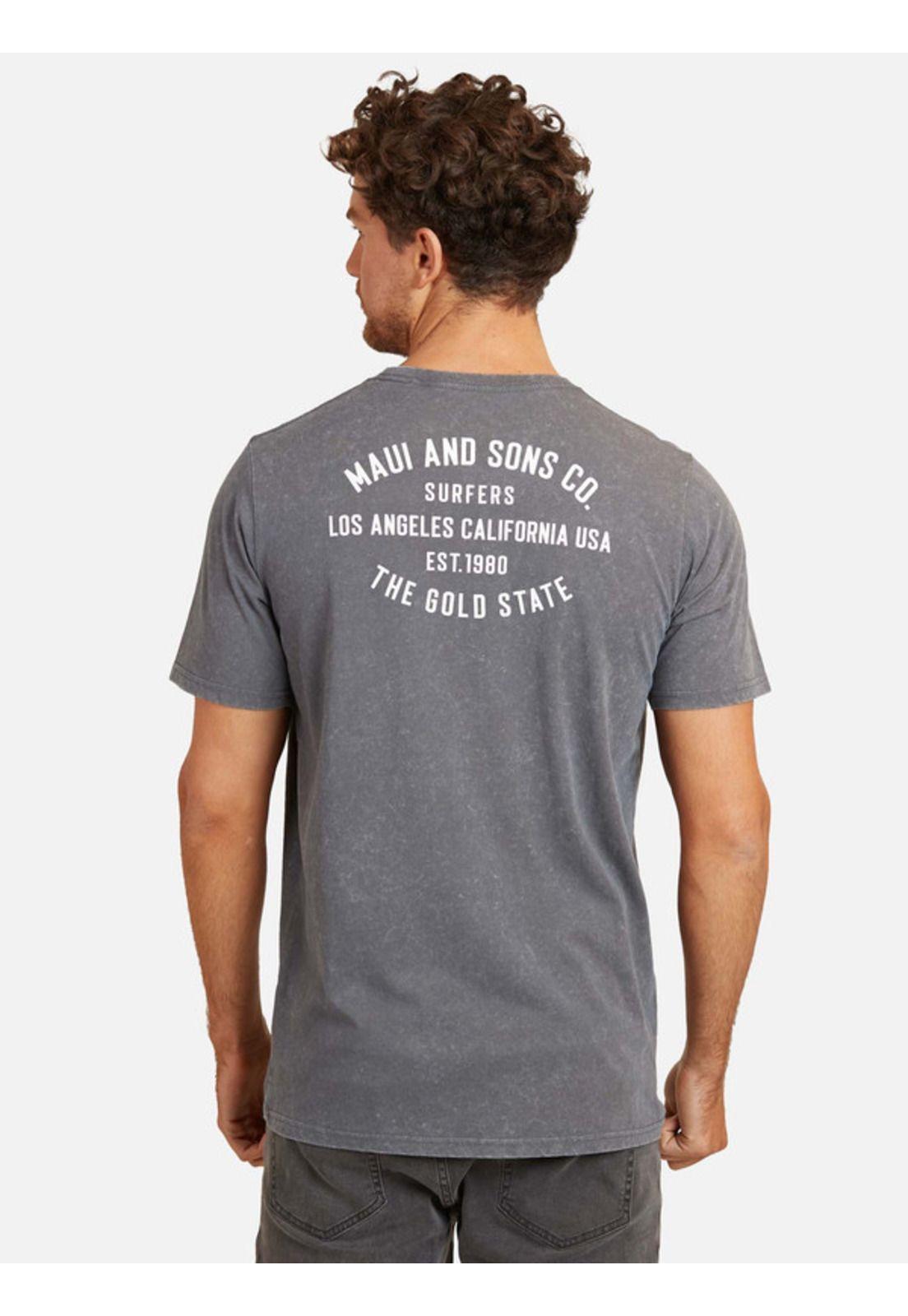 Polera Acid Century Sst Hombre Gris Maui And Sons-1