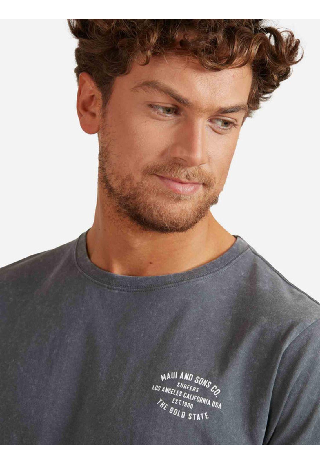 Polera Acid Century Sst Hombre Gris Maui And Sons-2