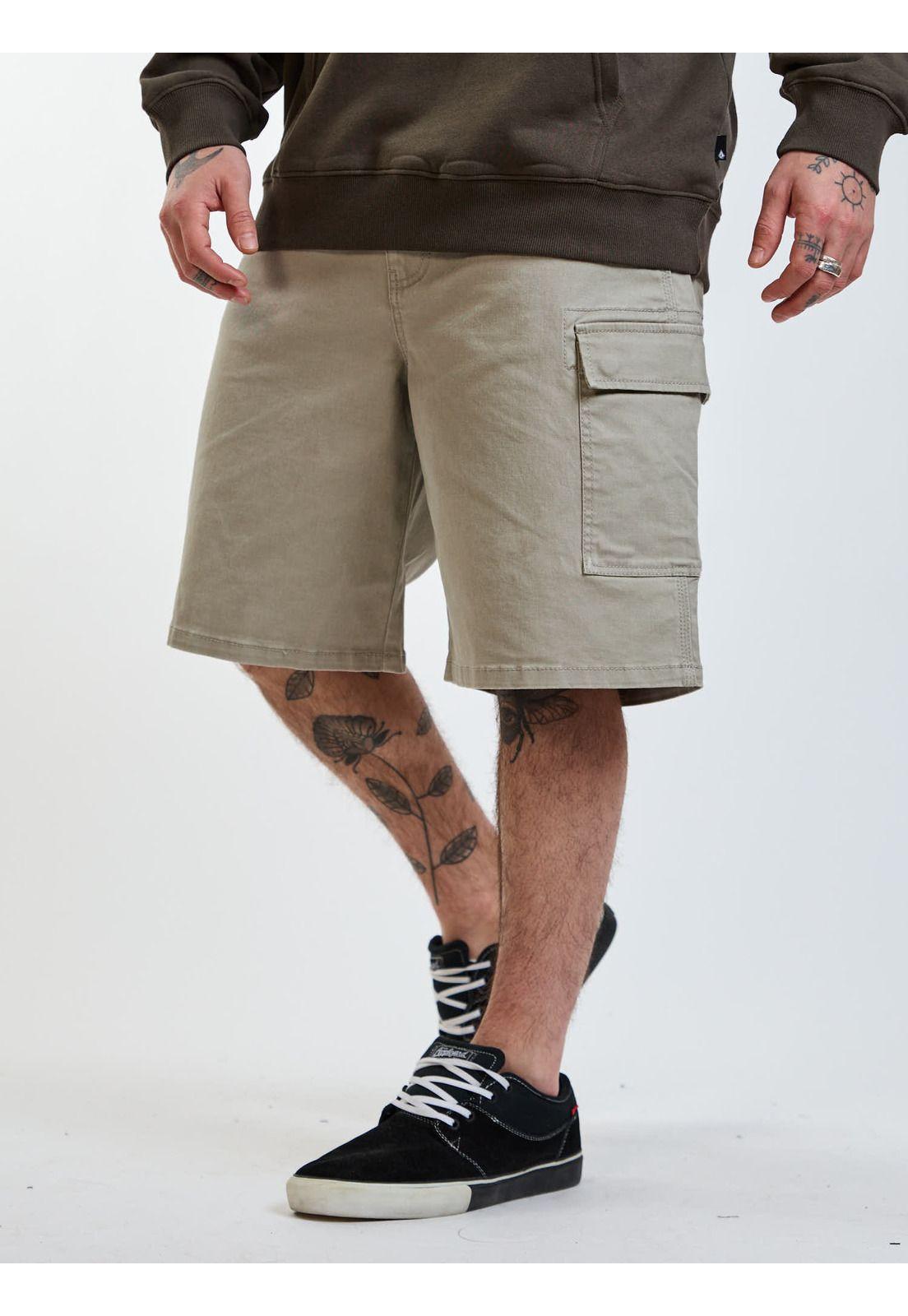 Bermuda Baggy Static Beige Hombre Volcom-0