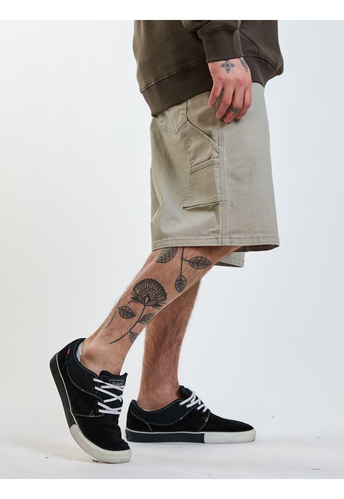 Bermuda Baggy Static Beige Hombre Volcom-1