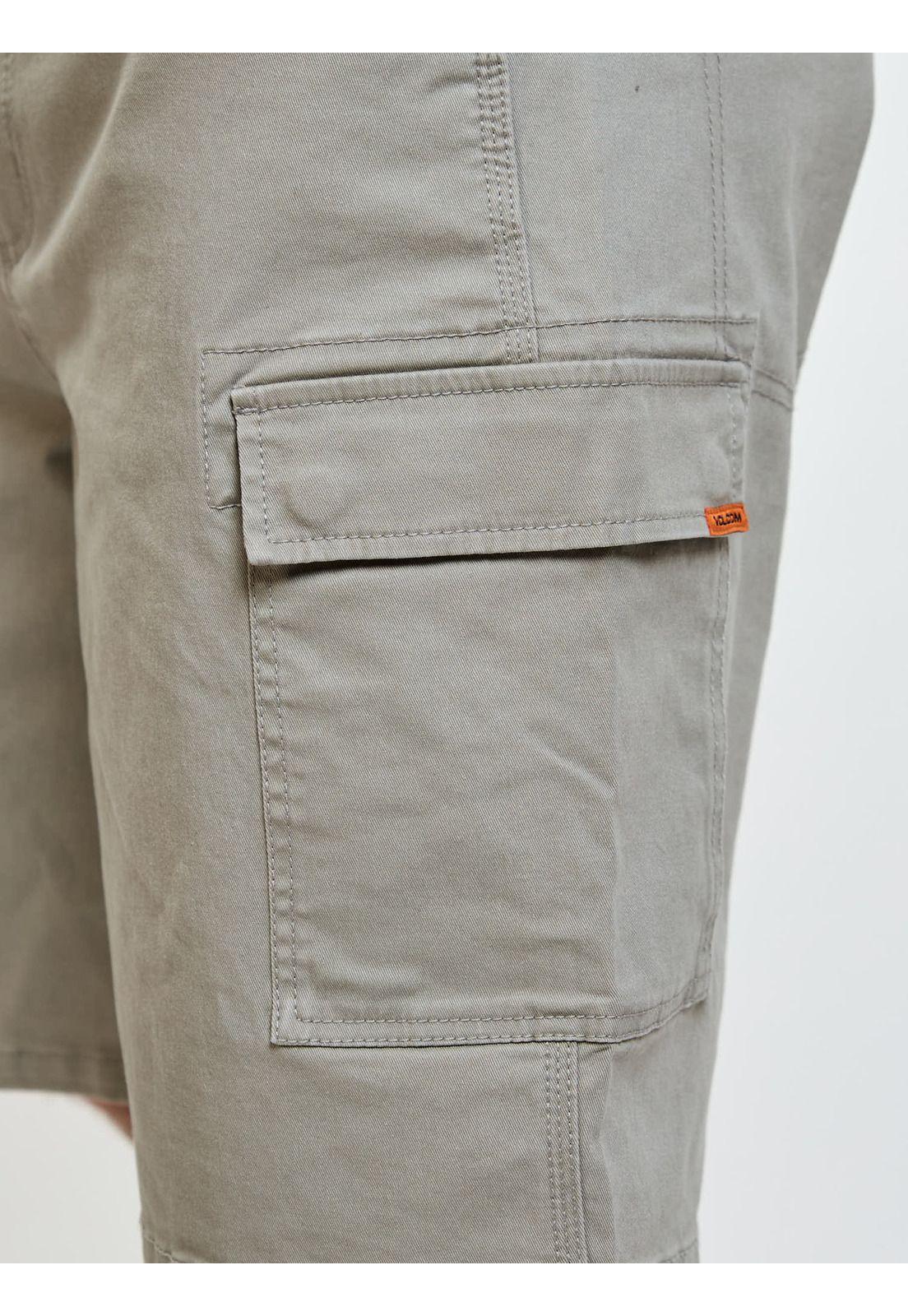 Bermuda Baggy Static Beige Hombre Volcom-4