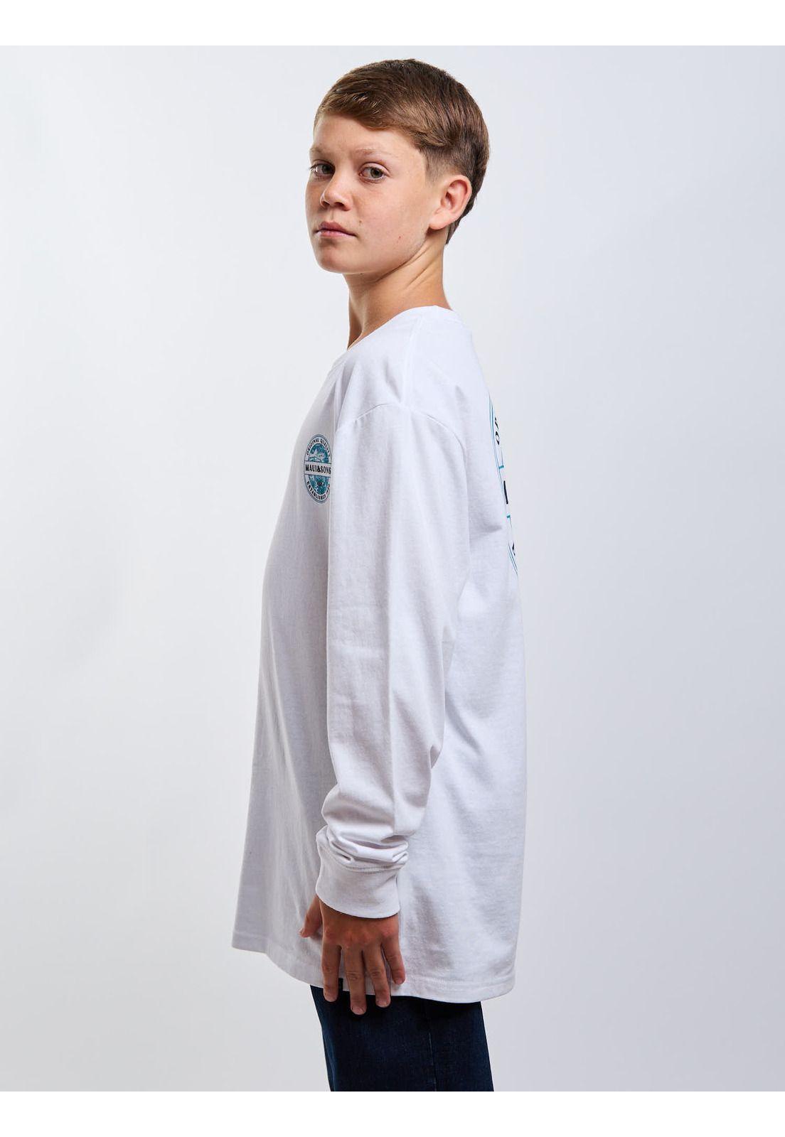 Polera ML Breaker Blanco Infantil Maui And Sons-2