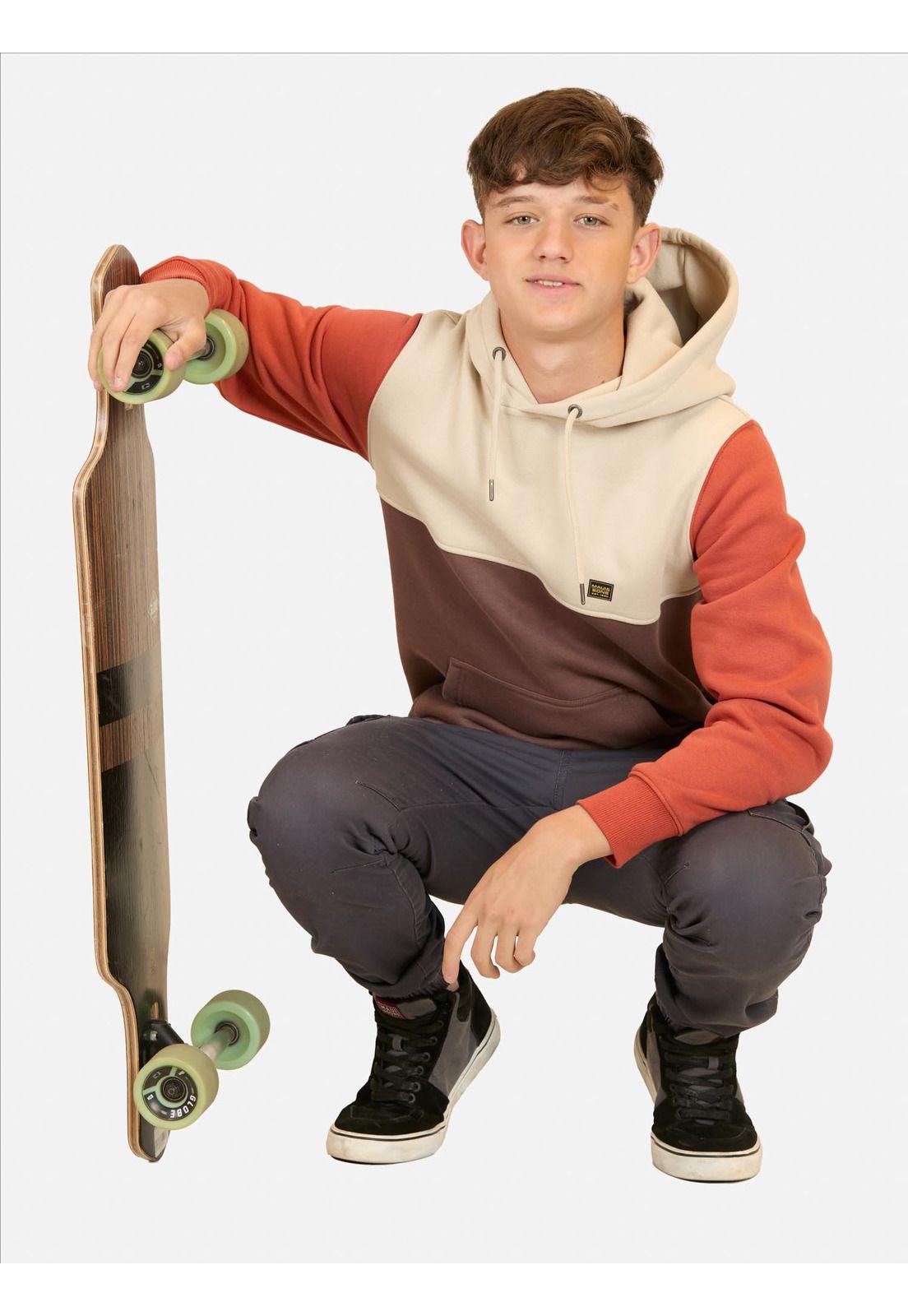 Poleron Canguro Sand Beige Infantil Maui And Sons-3