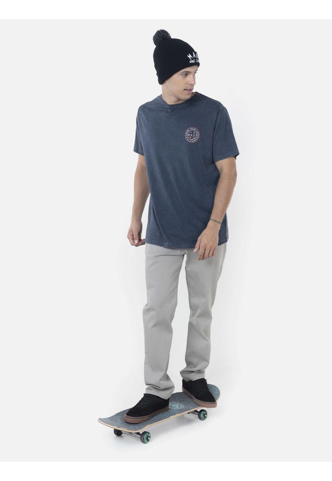 Polera Hombre COOKIE RUST SS TEE Azul Marino Maui and Sons-3