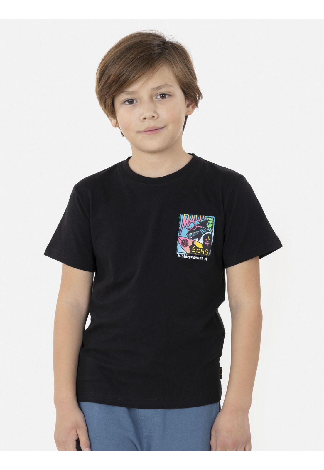 Polera LOCAL BOY Niño Negro Maui and Sons-0