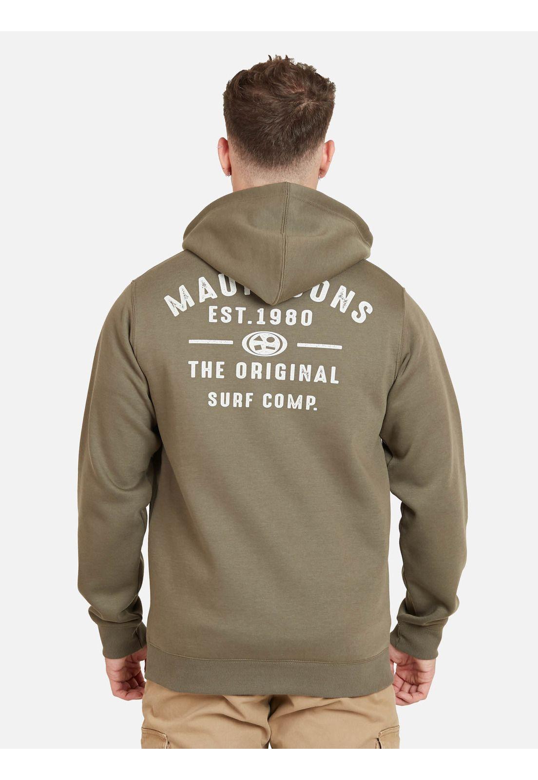 Poleron THE ORIGINAL SURF Hombre Verde Maui and Sons-1