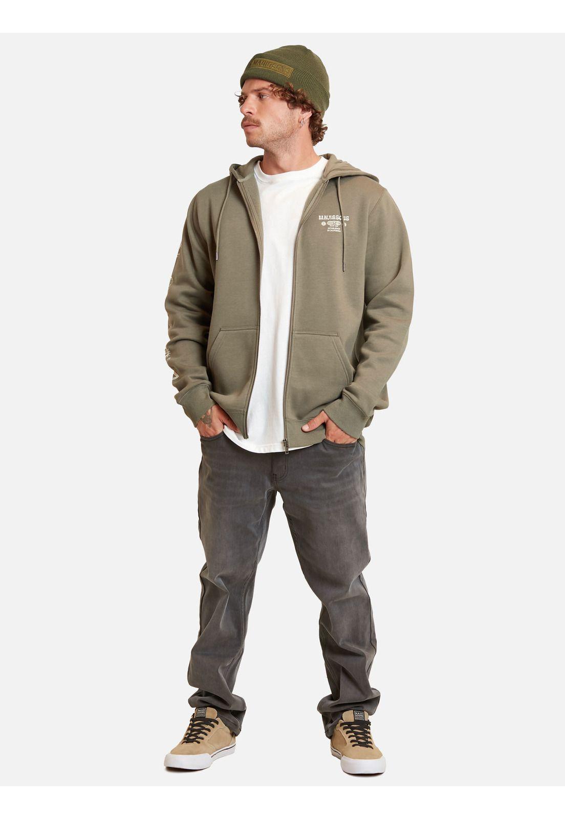 Poleron Nature Surf Verde Hombre Maui And Sons-3