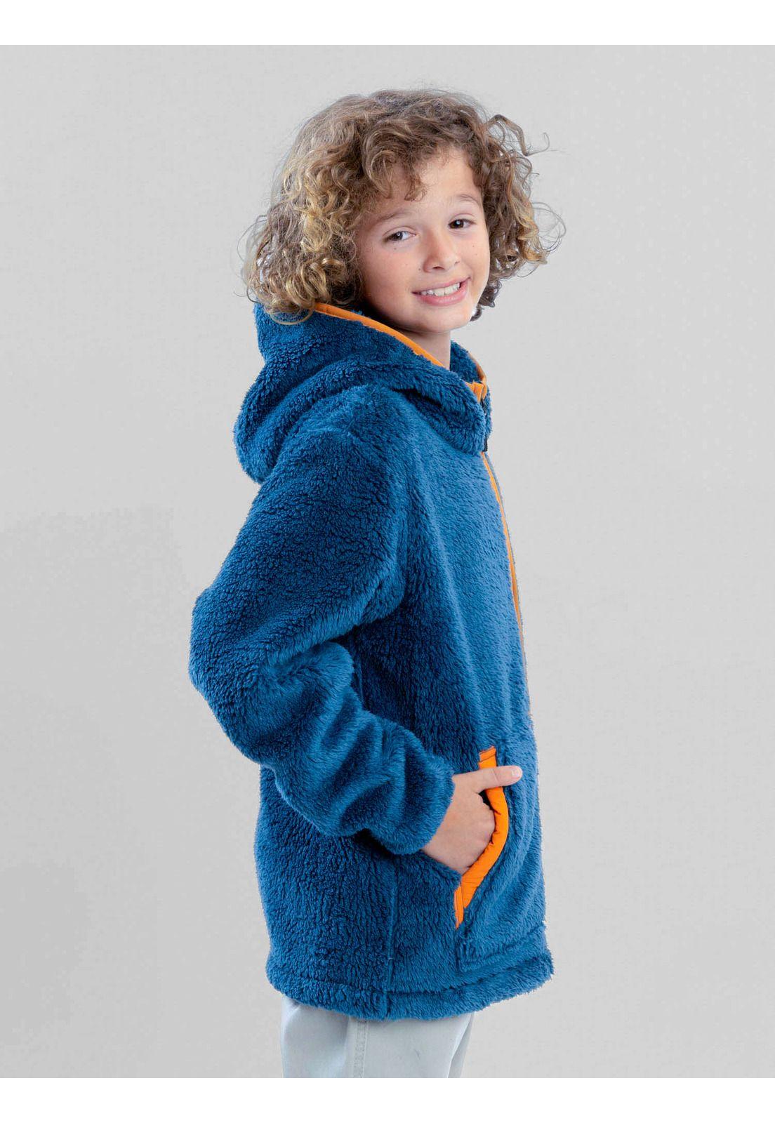 Poleron Chiporro Ridgeline Celeste Infantil Maui And Sons-1