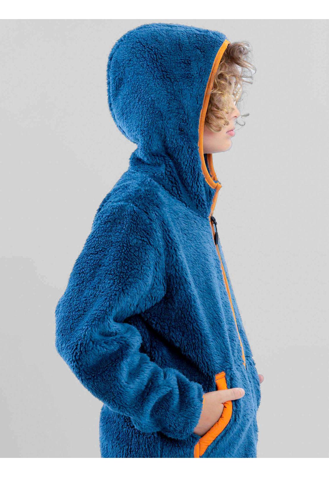 Poleron Chiporro Ridgeline Celeste Infantil Maui And Sons-5