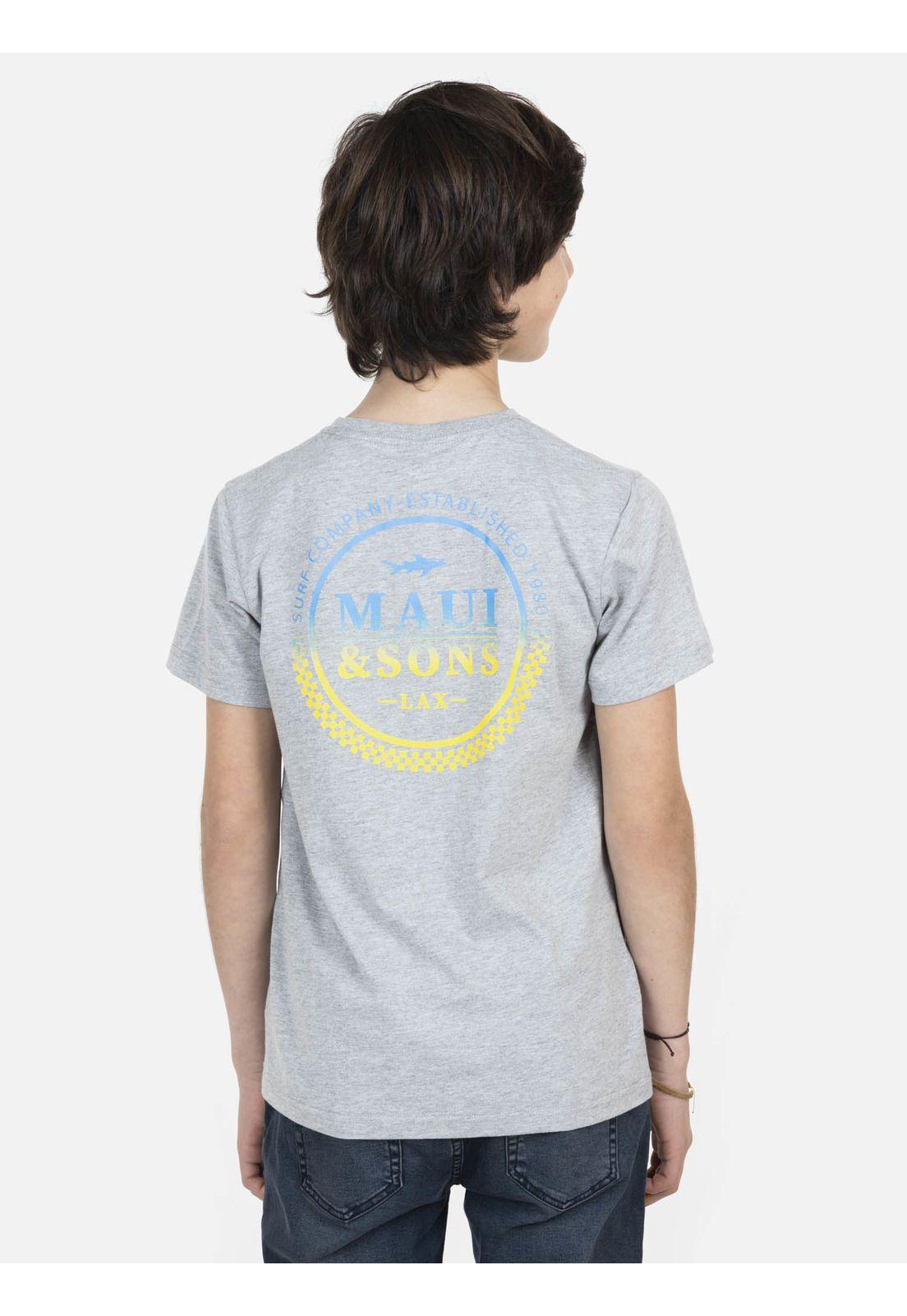 Polera M/C Juvenil Gris 5P1030-MV22 Maui And Sons-1