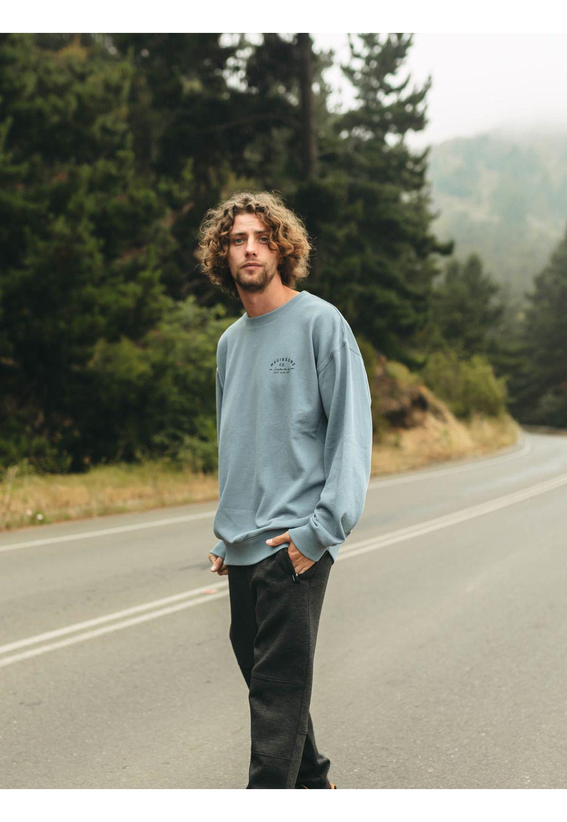 Poleron CR Follow the surf Celeste Hombre Maui And Sons-2