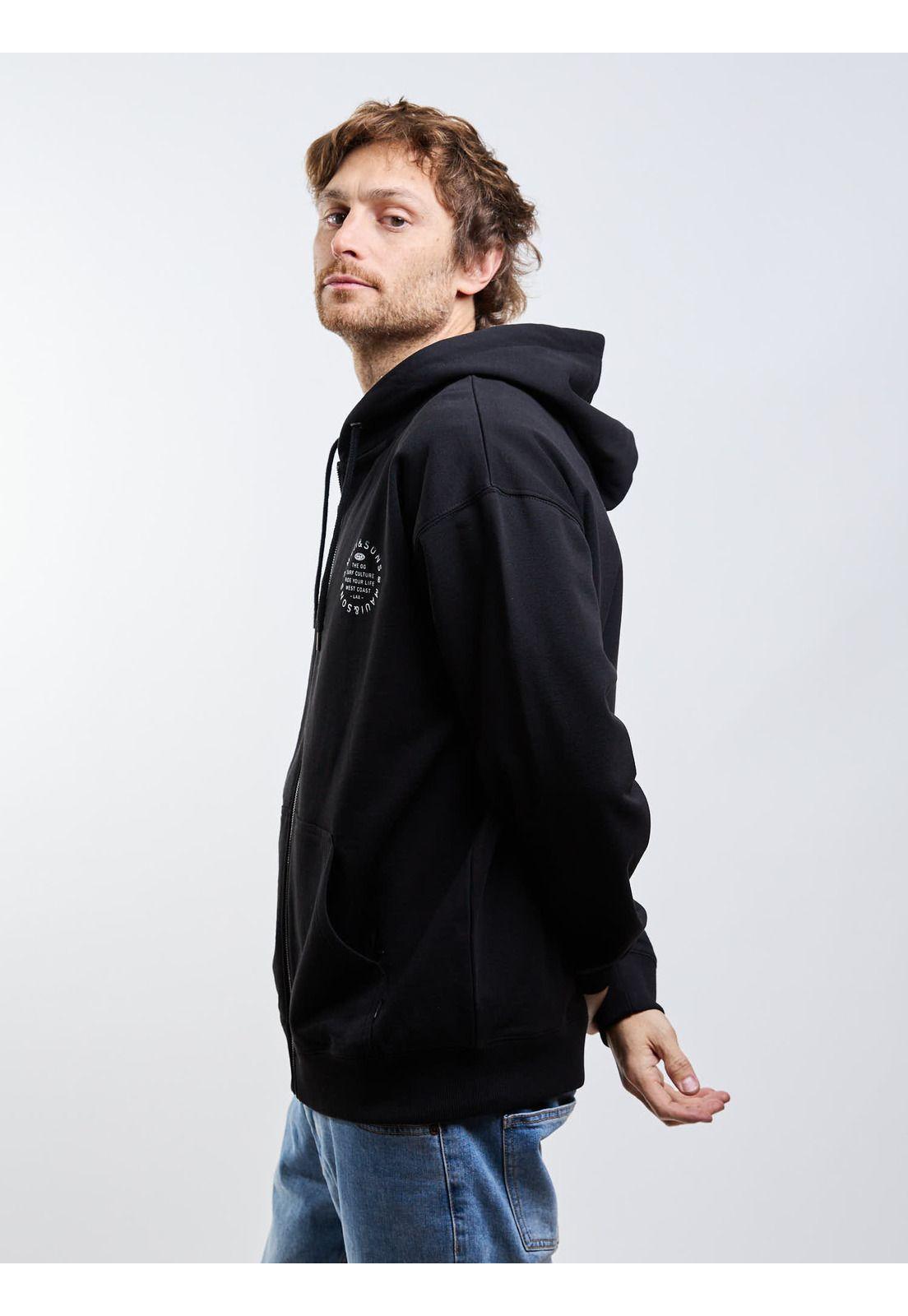 Poleron FZ Blueva Negro Hombre Maui And Sons-2