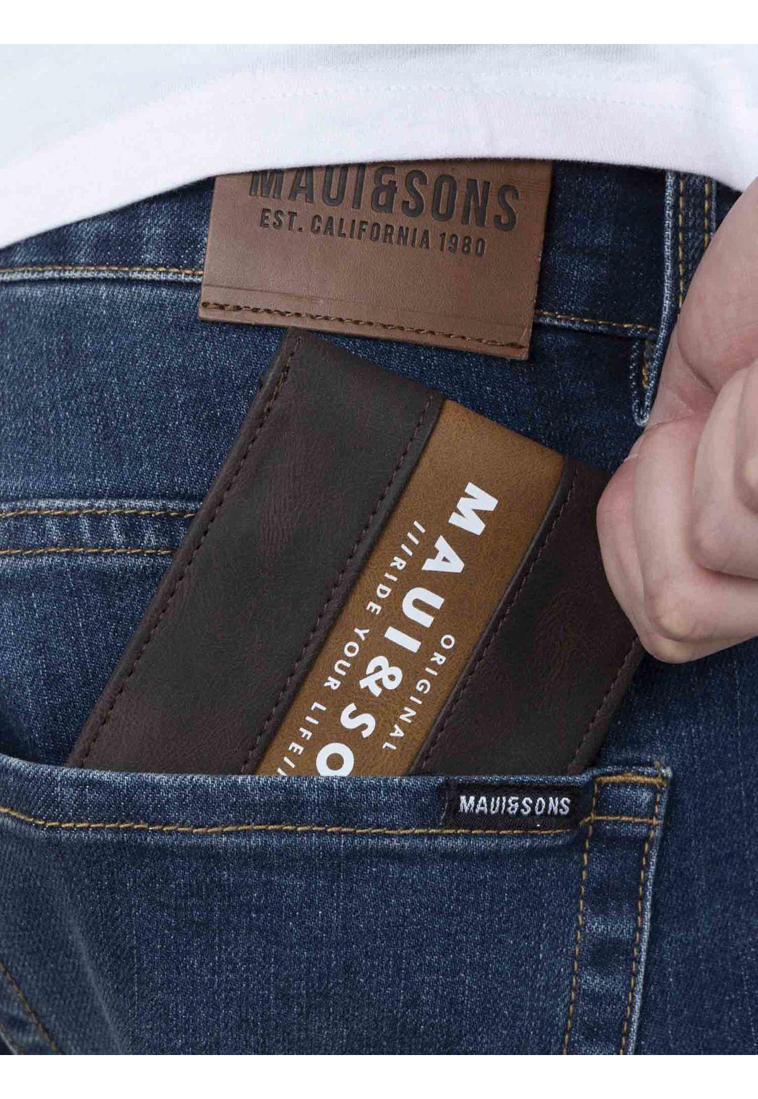 Pack Polera Billetera 5AV1553 Hombre Blanco Maui and Sons-2