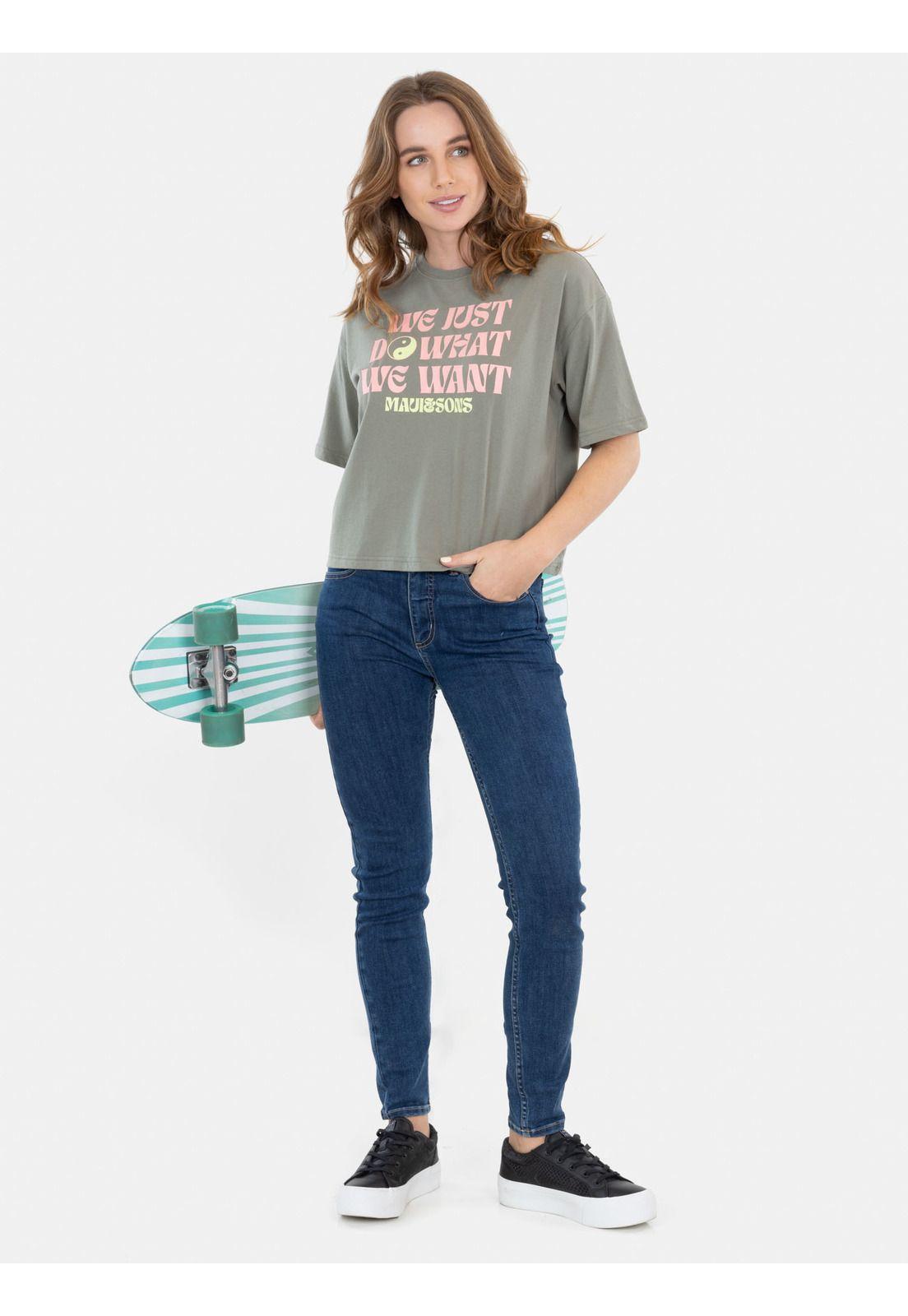 Polera Mystic Fall Verde Mujer Maui And Sons-3