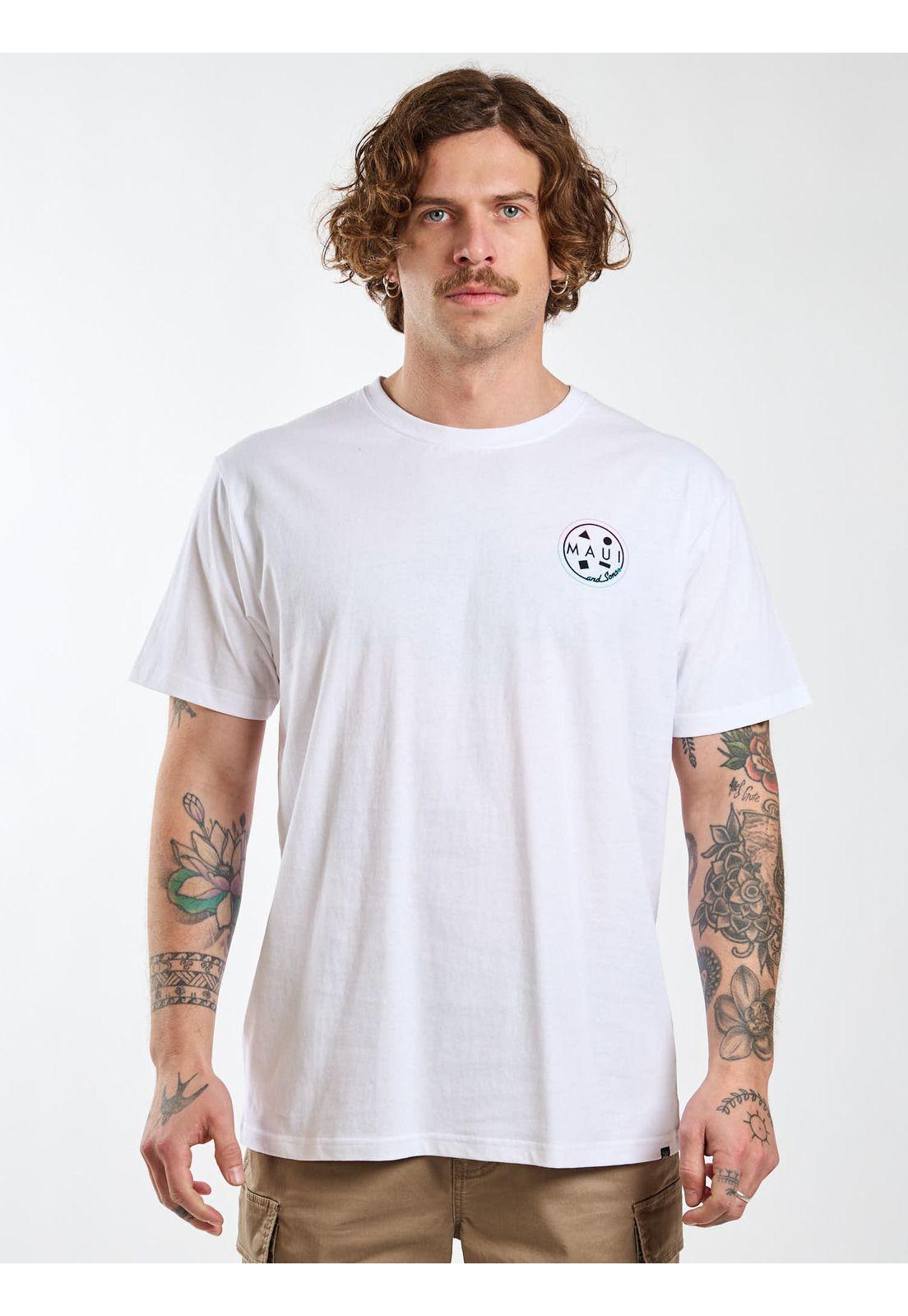 Polera MC Pacific Blanco Hombre Maui and Sons-0