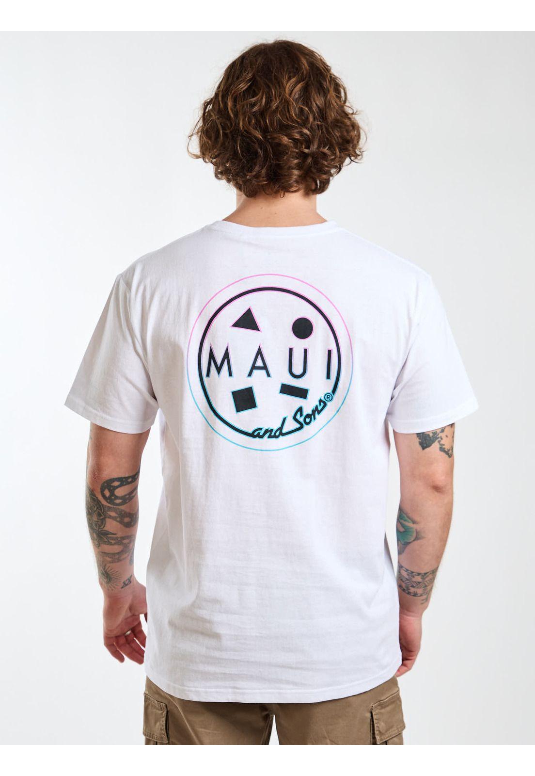 Polera MC Pacific Blanco Hombre Maui and Sons-1